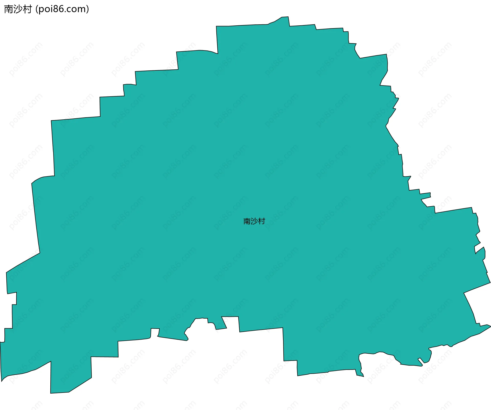 南沙村边界地图