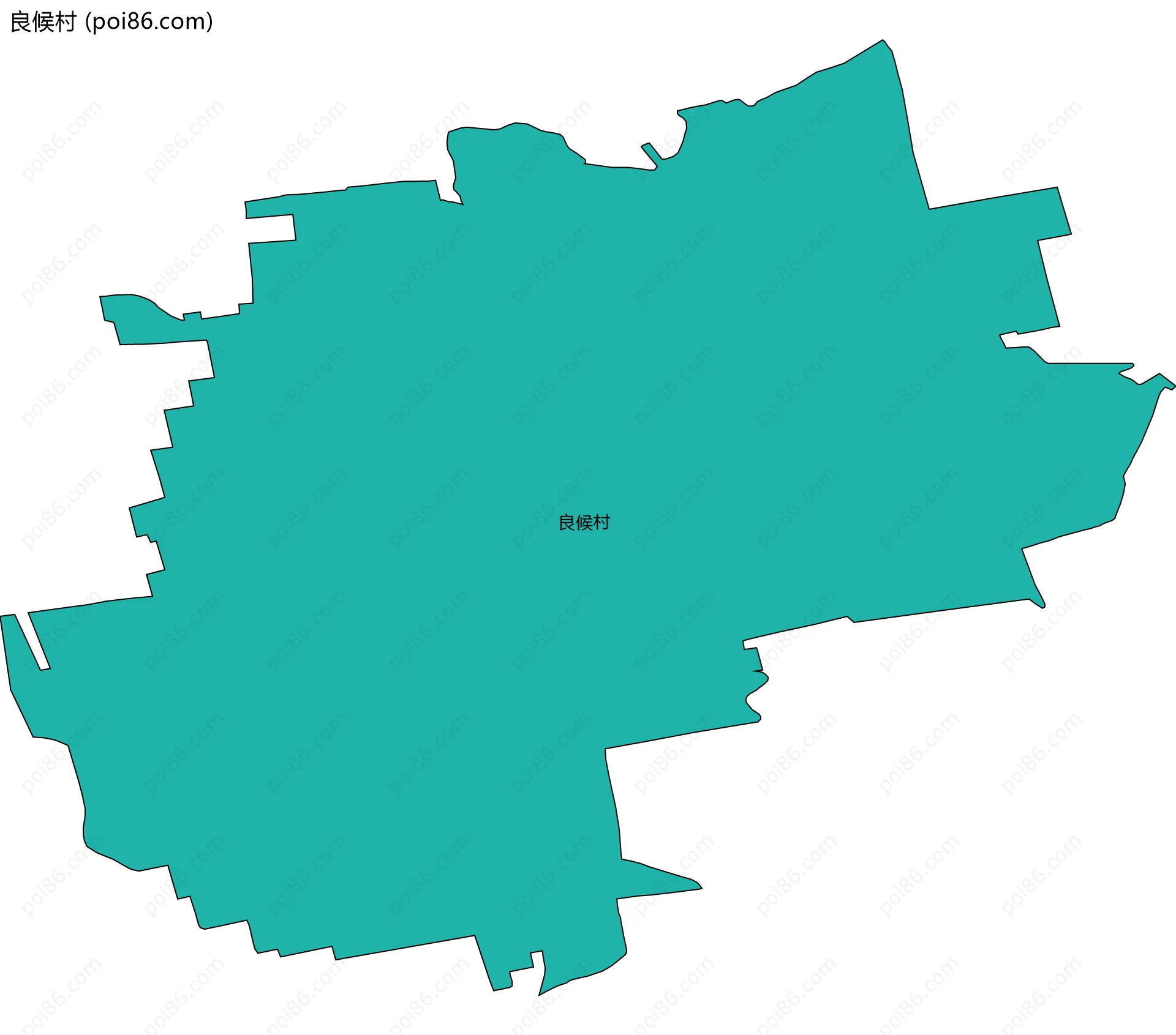 良候村边界地图