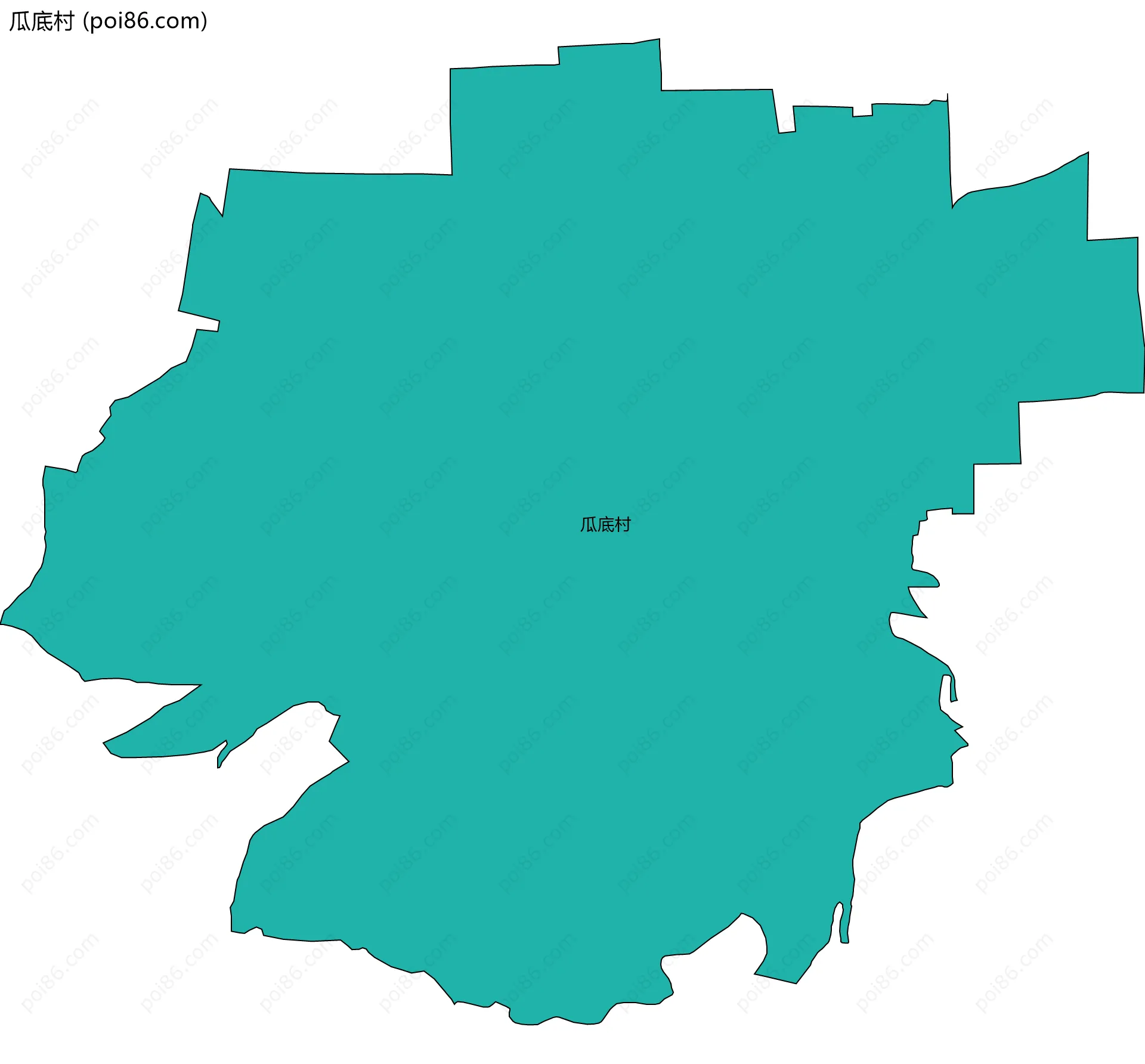 瓜底村边界地图