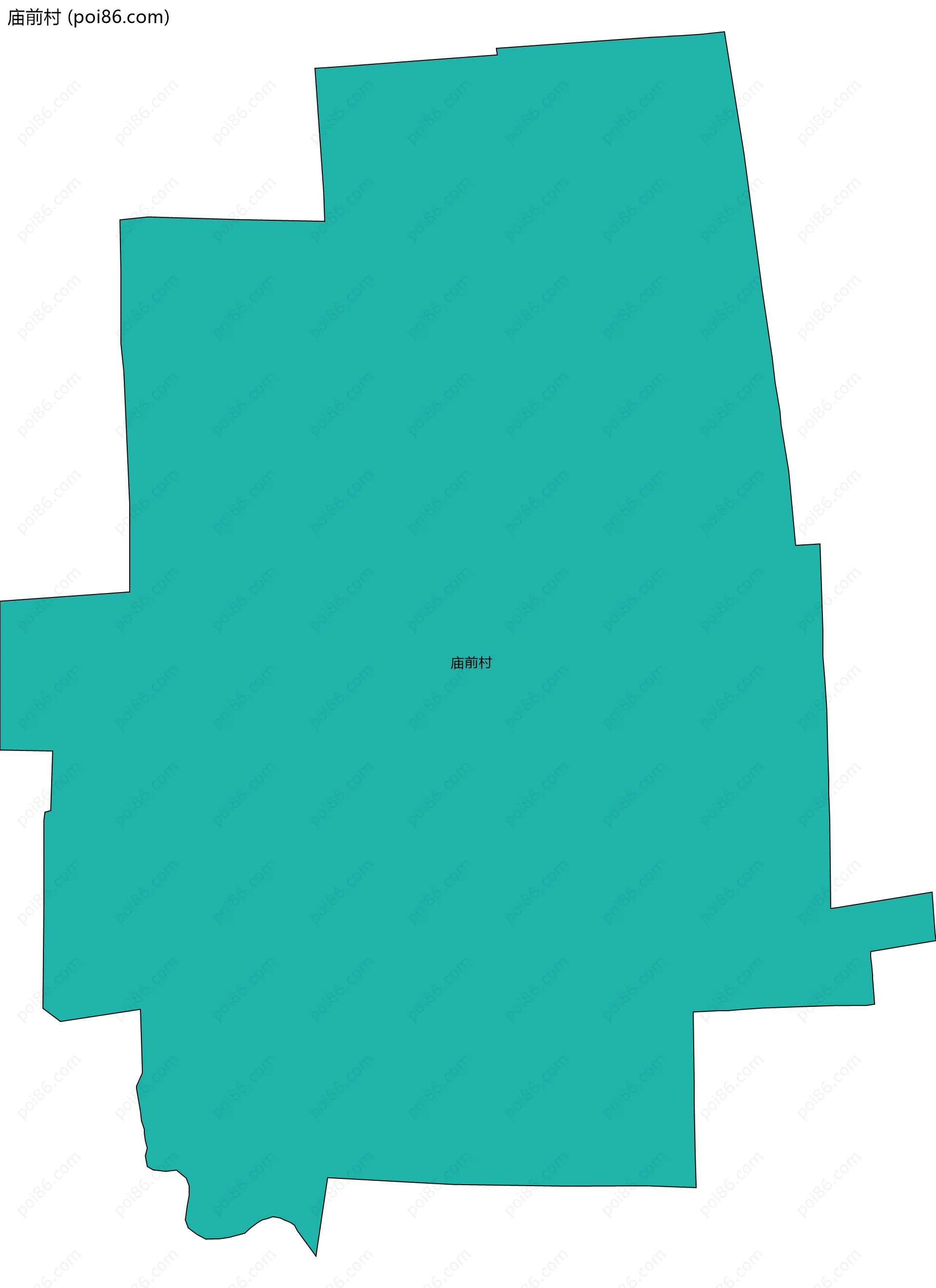 庙前村边界地图