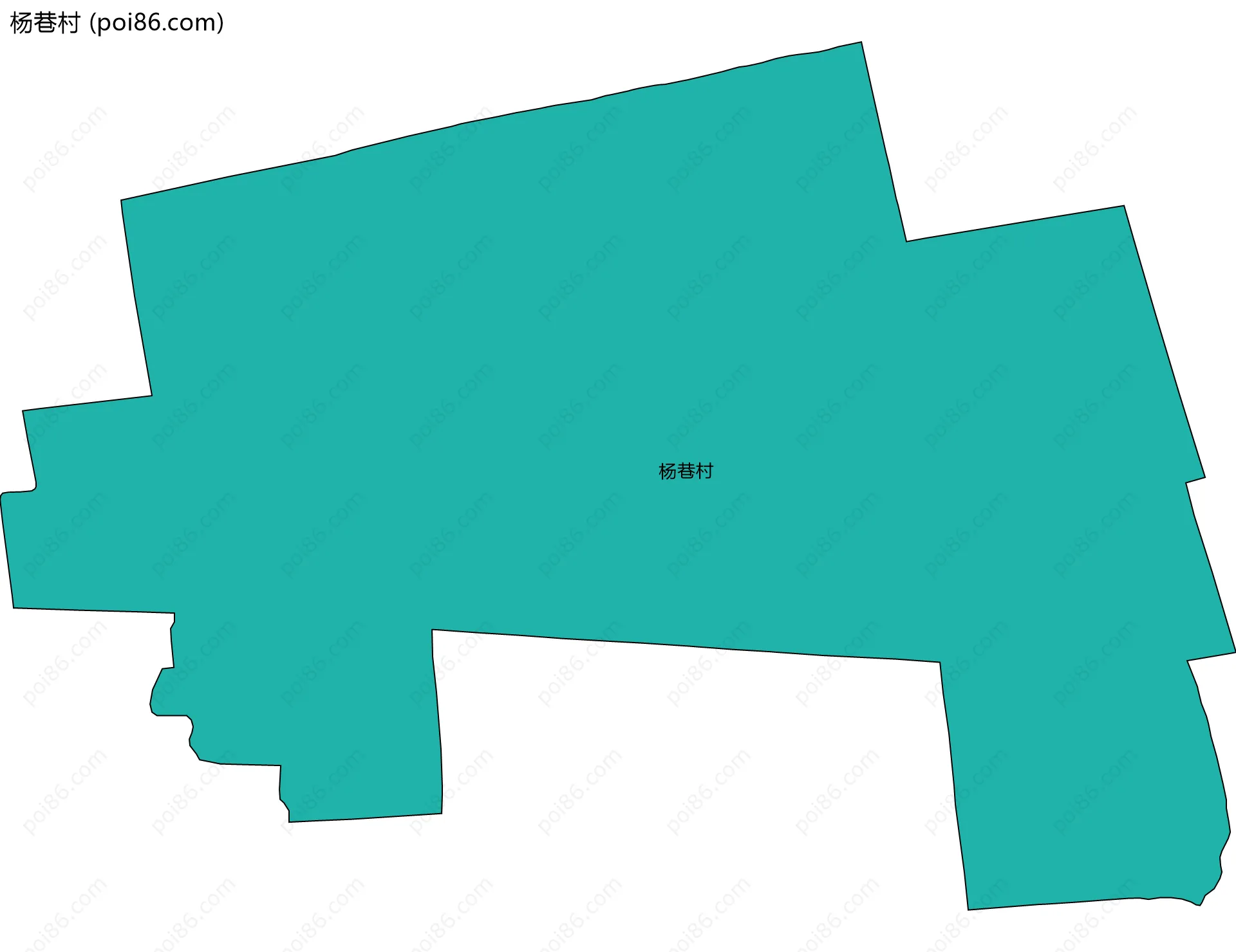 杨巷村边界地图