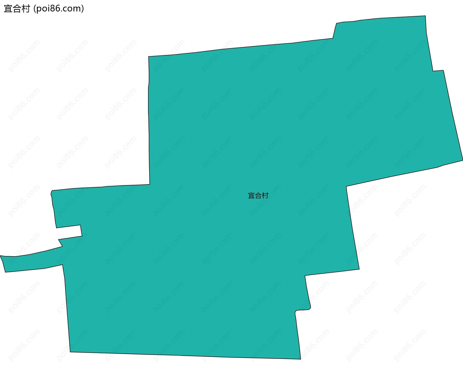 宜合村边界地图