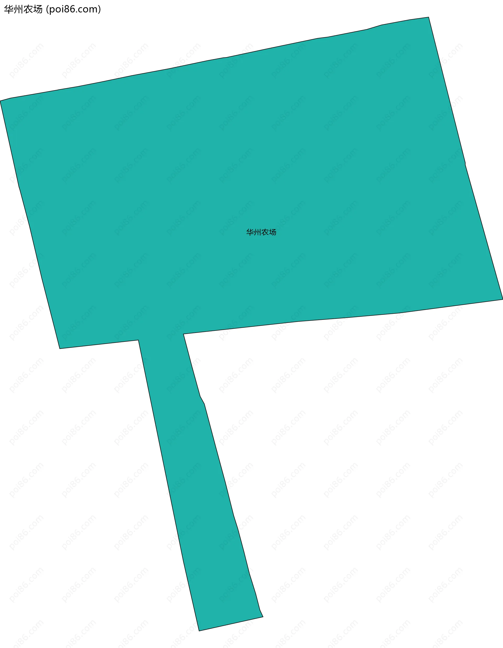 华州农场边界地图