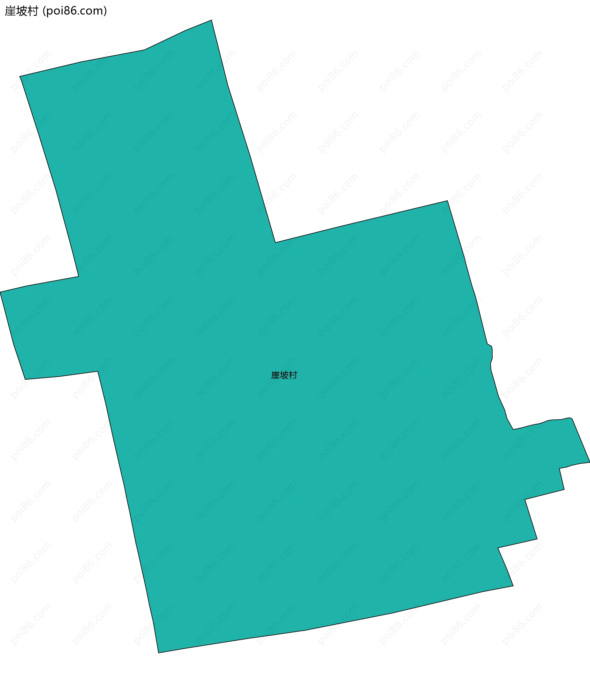 崖坡村边界地图