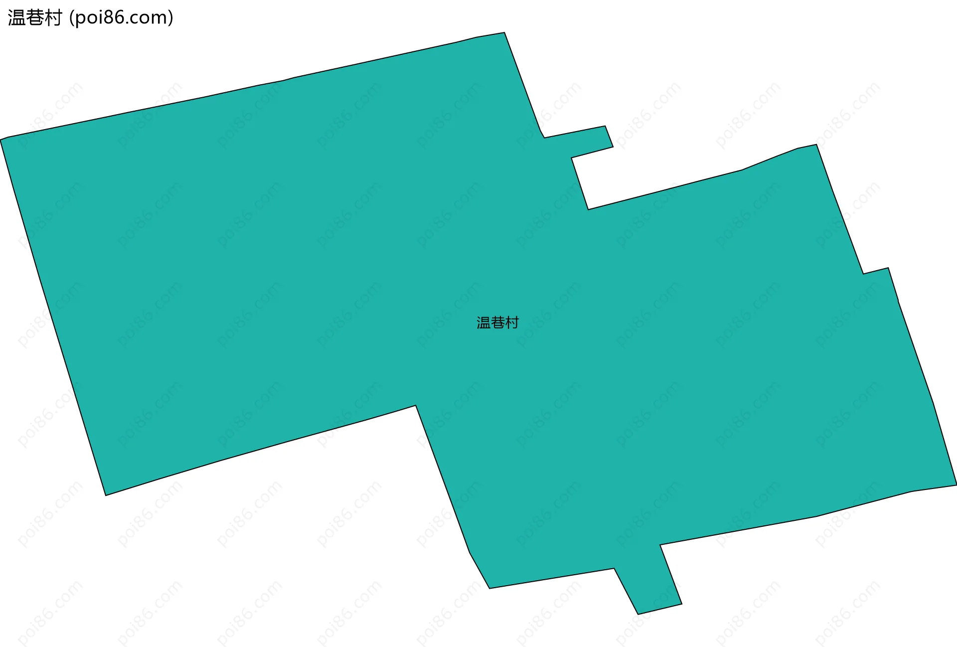 温巷村边界地图
