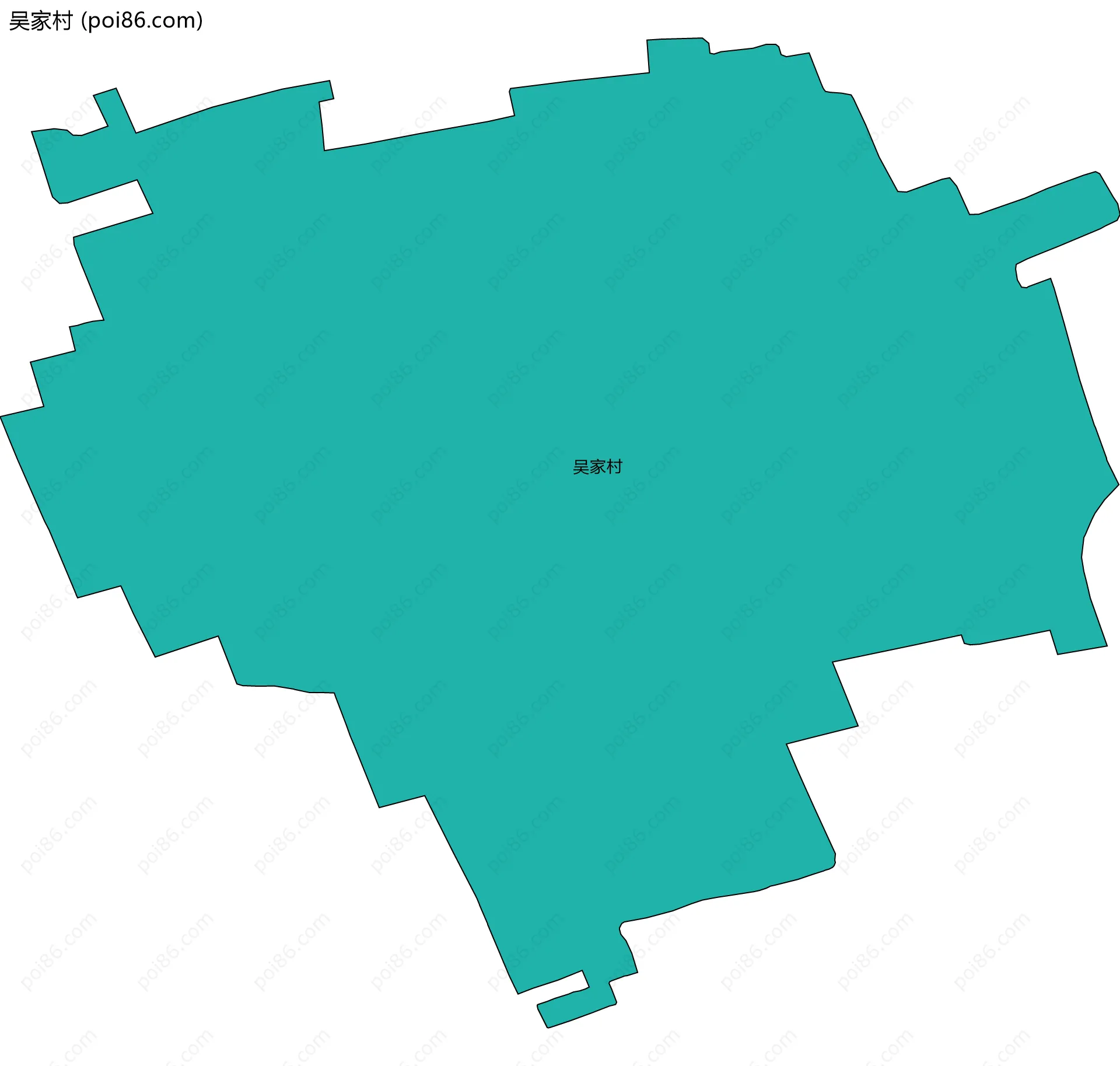 吴家村边界地图