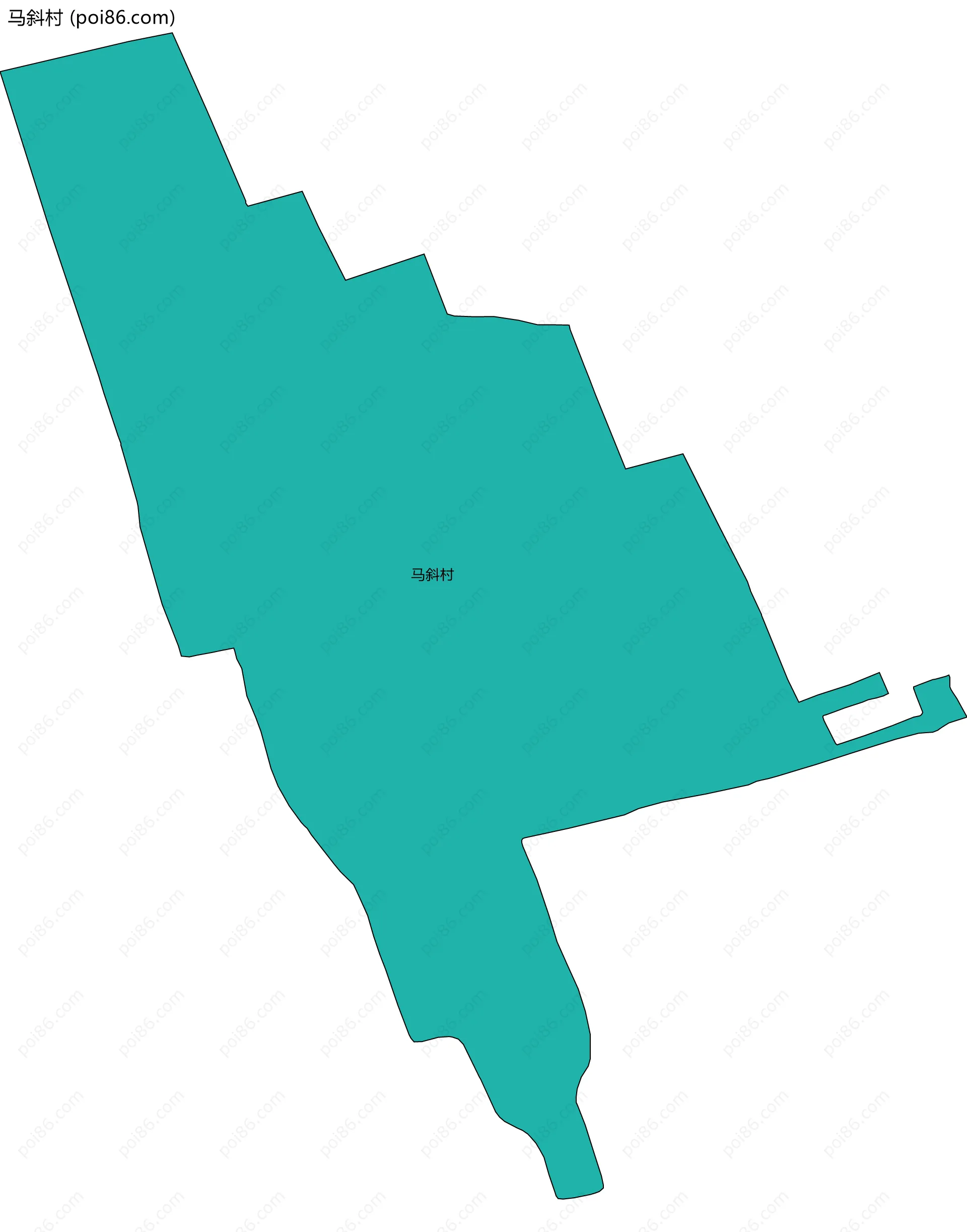马斜村边界地图