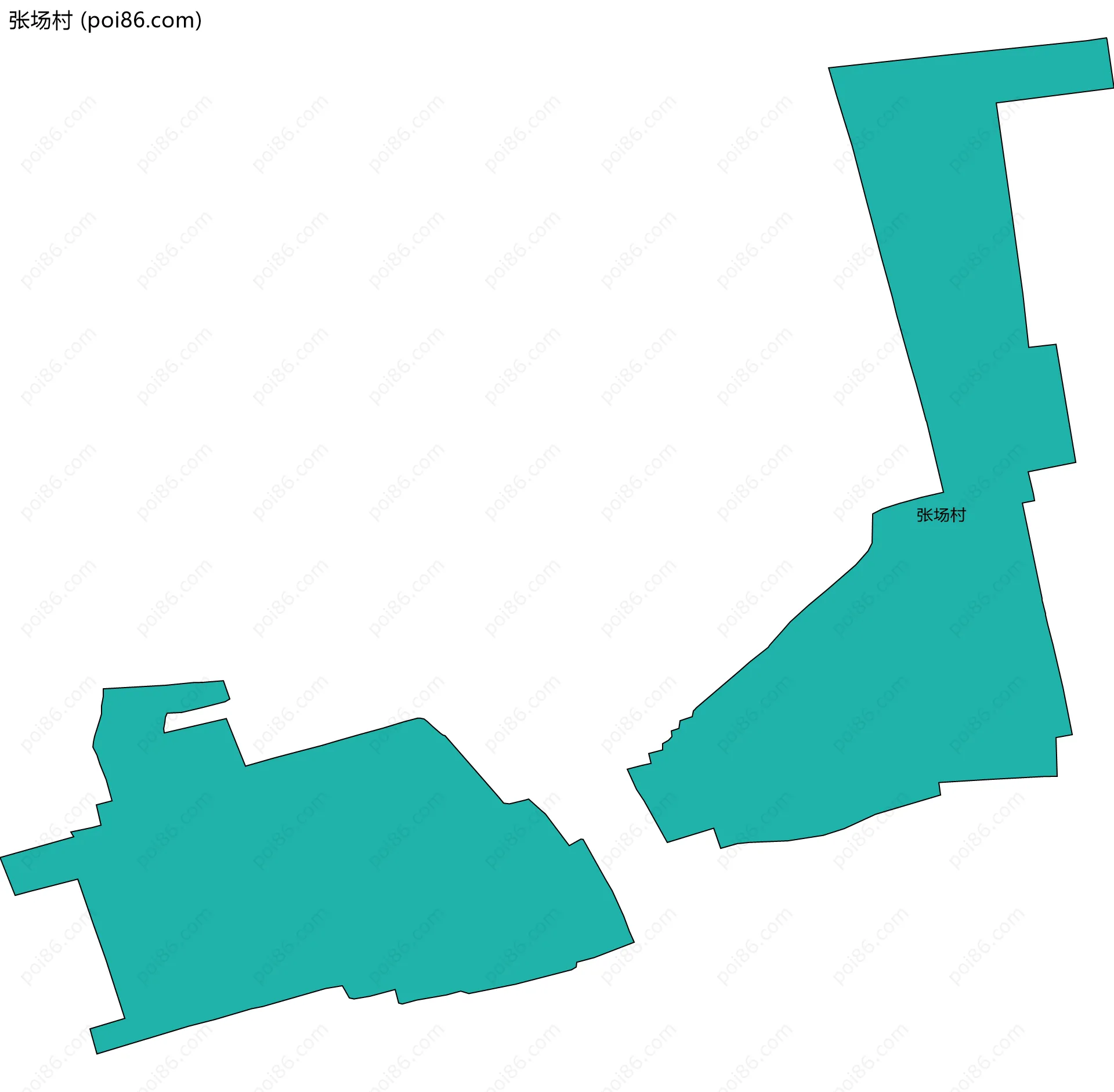 张场村边界地图