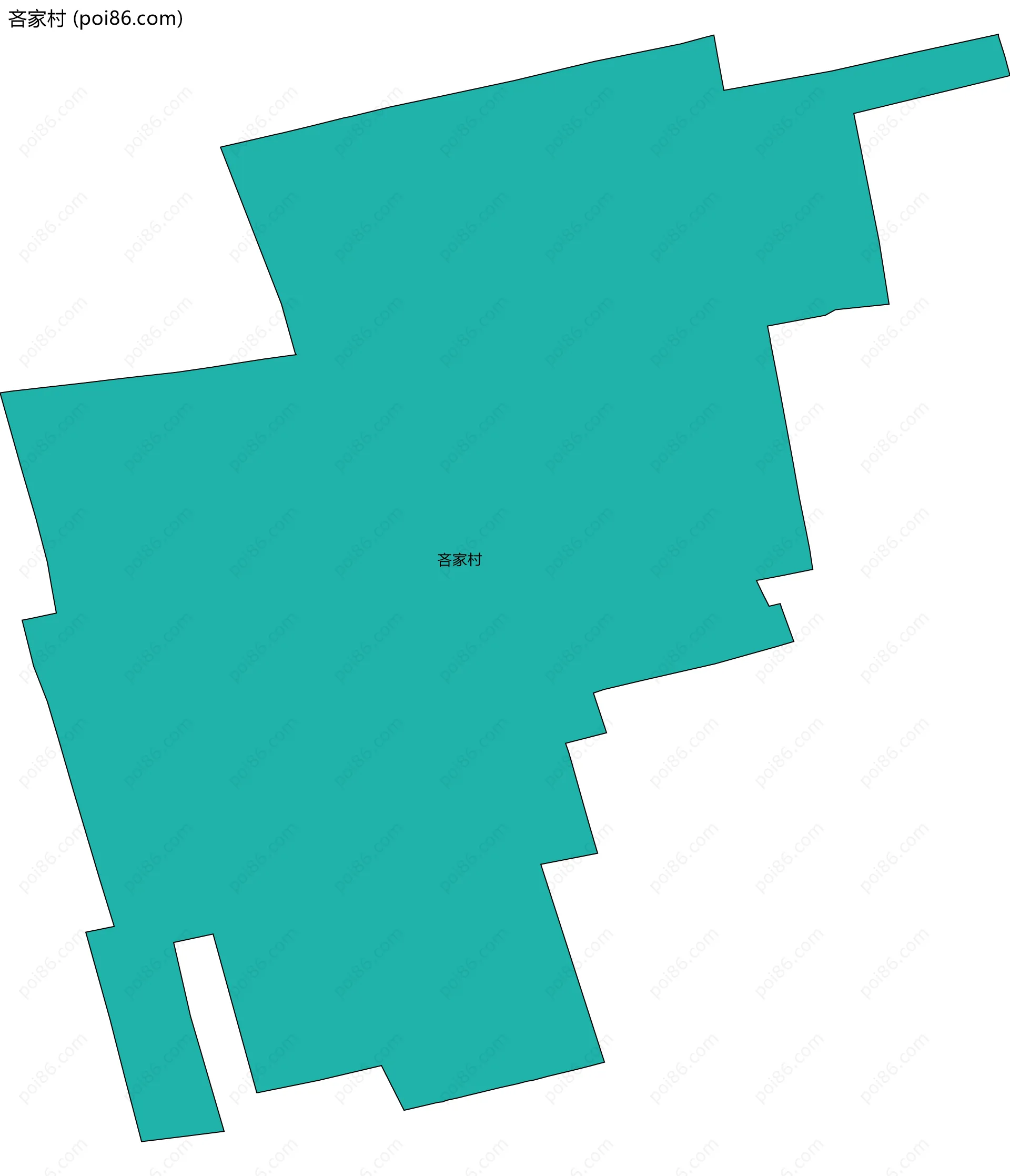 吝家村边界地图