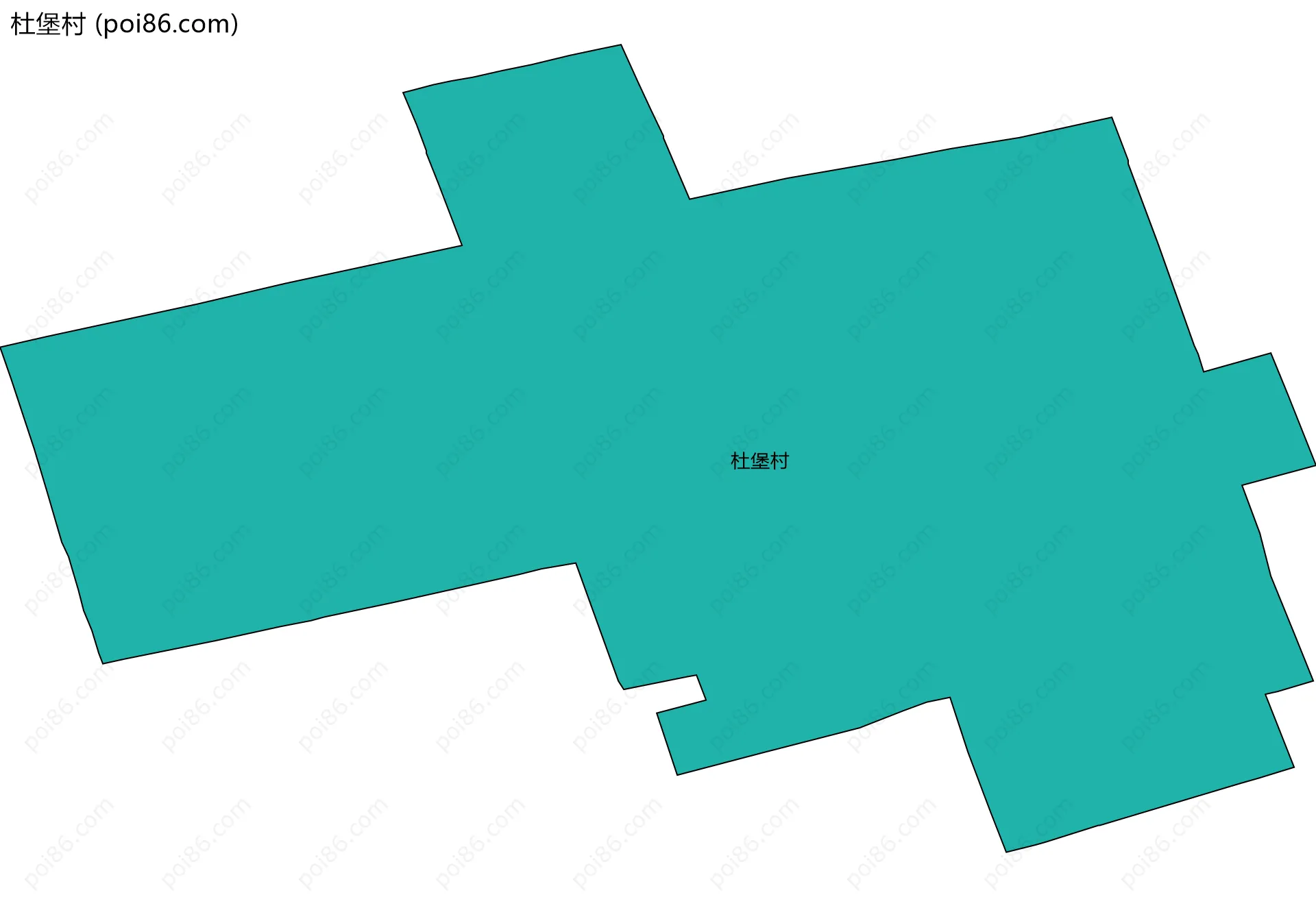 杜堡村边界地图