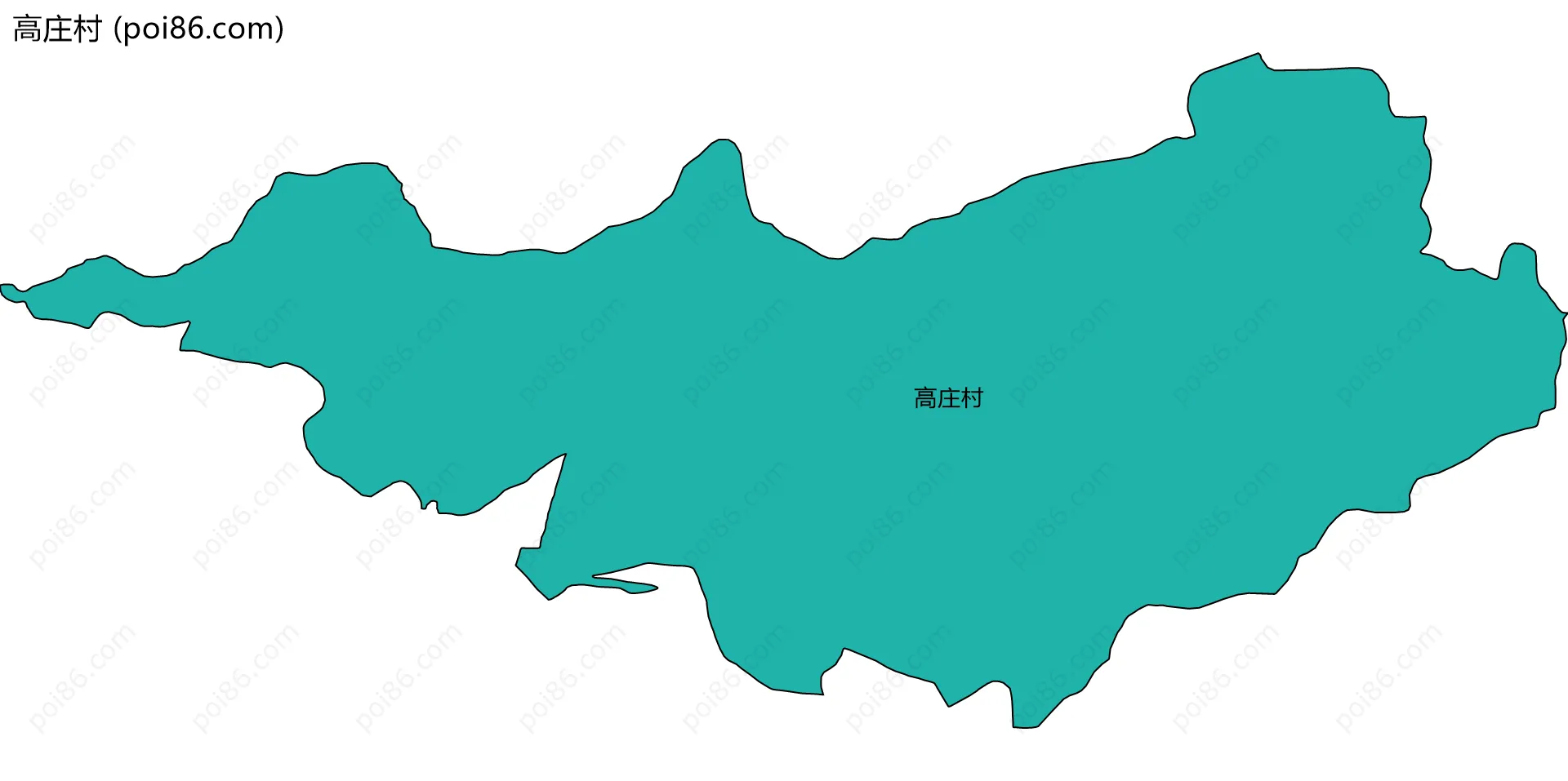 高庄村边界地图