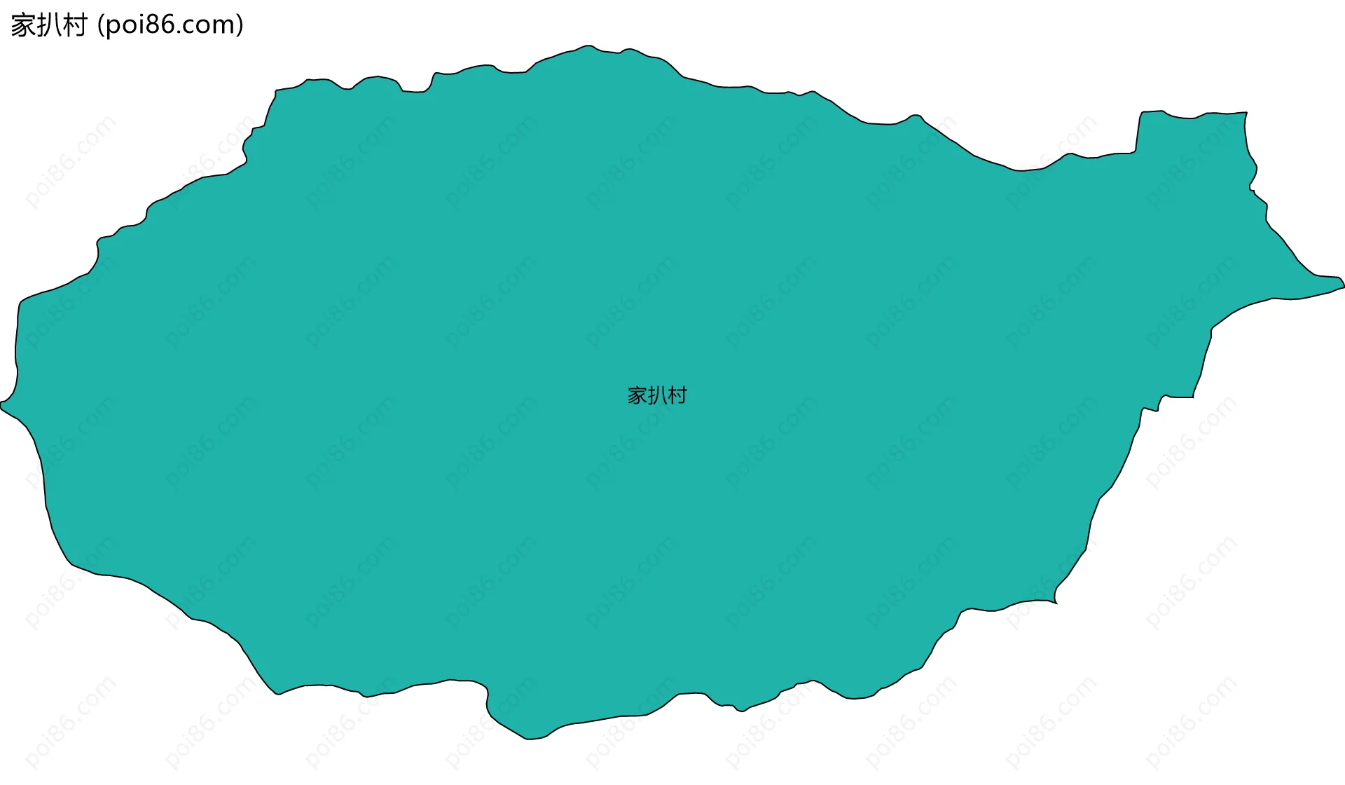 家扒村边界地图