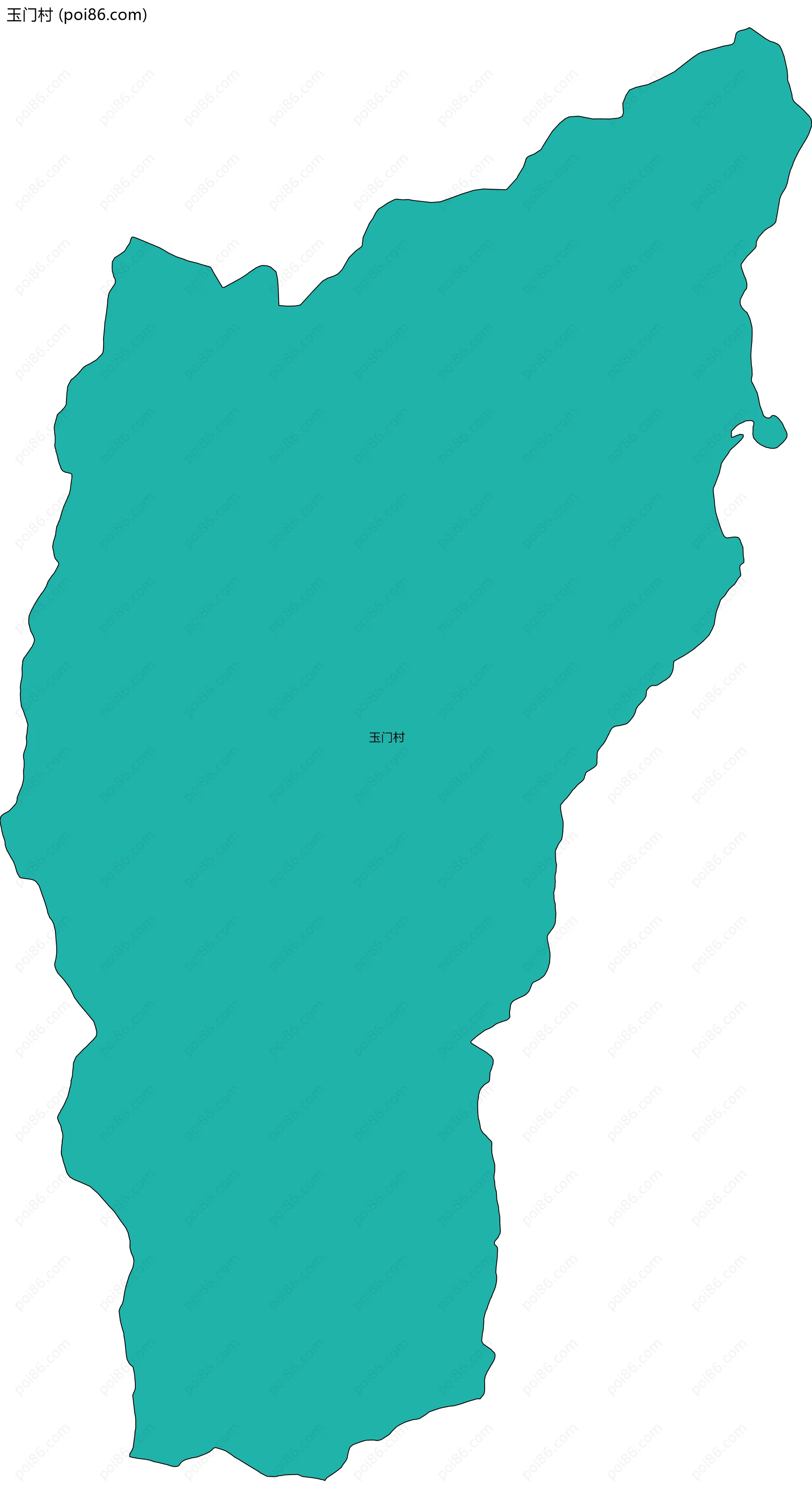 玉门村边界地图