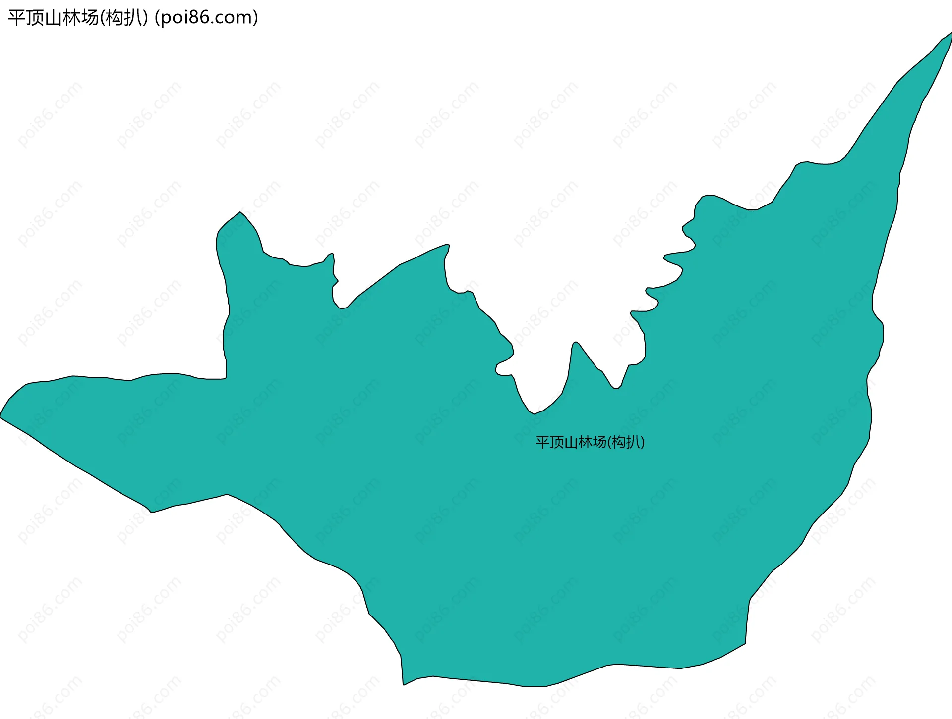 平顶山林场(构扒)边界地图