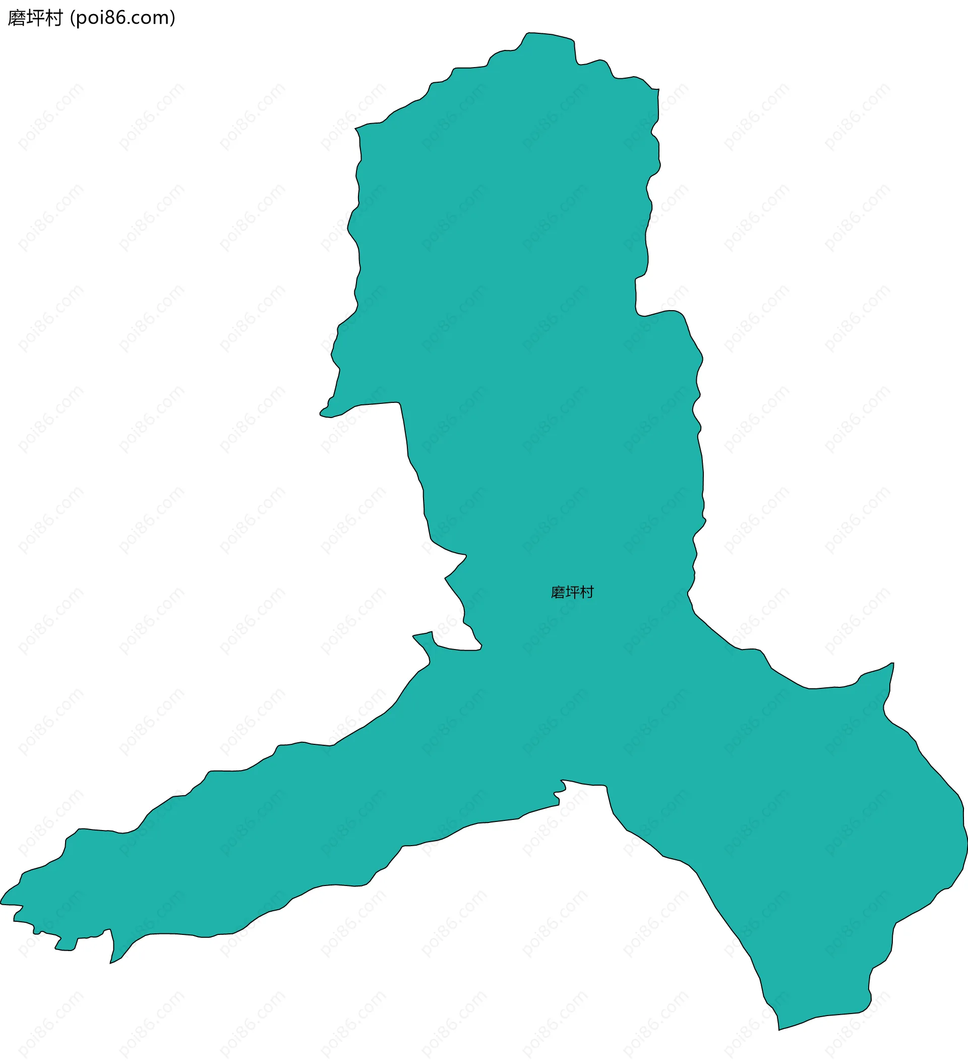 磨坪村边界地图
