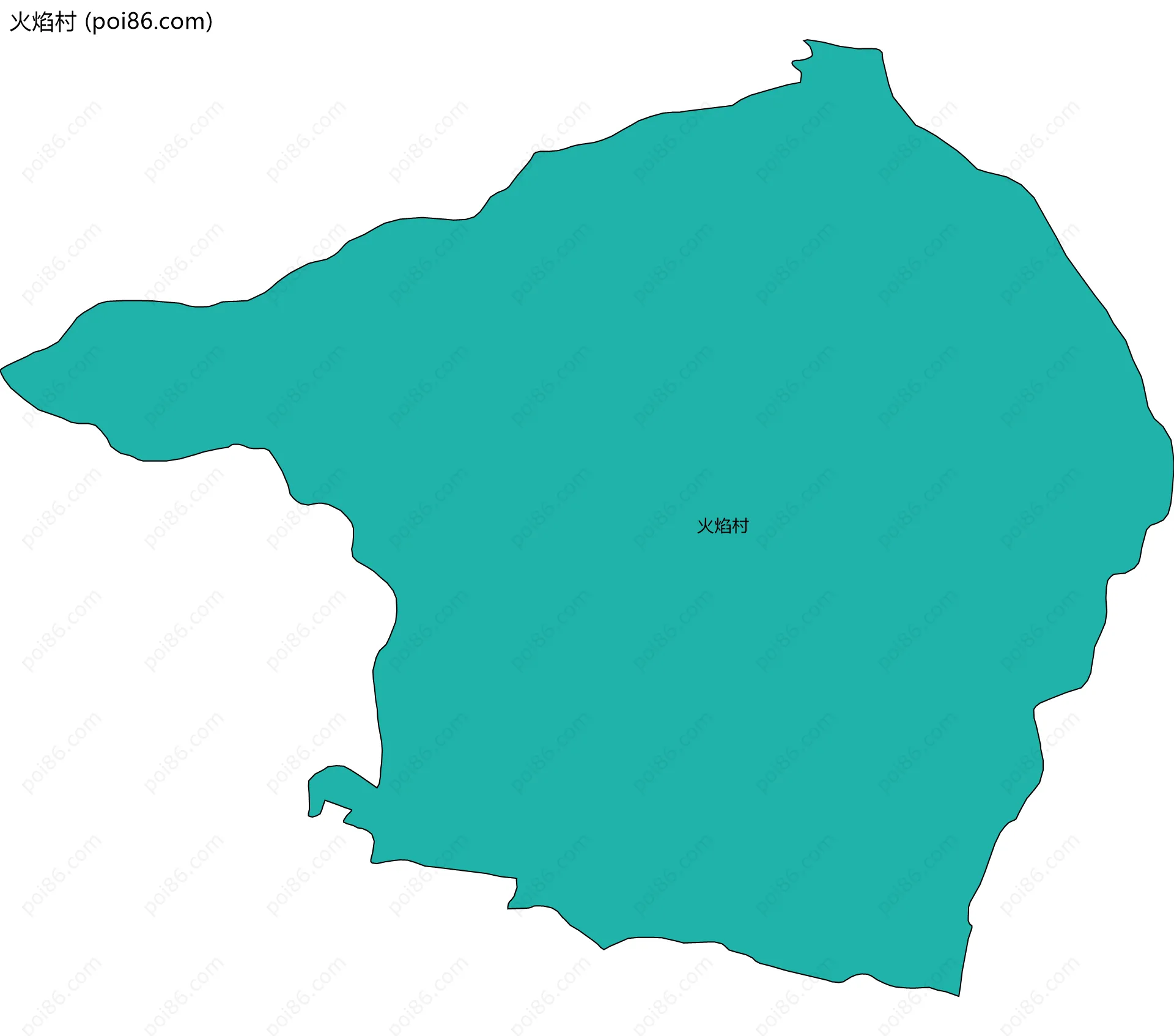 火焰村边界地图