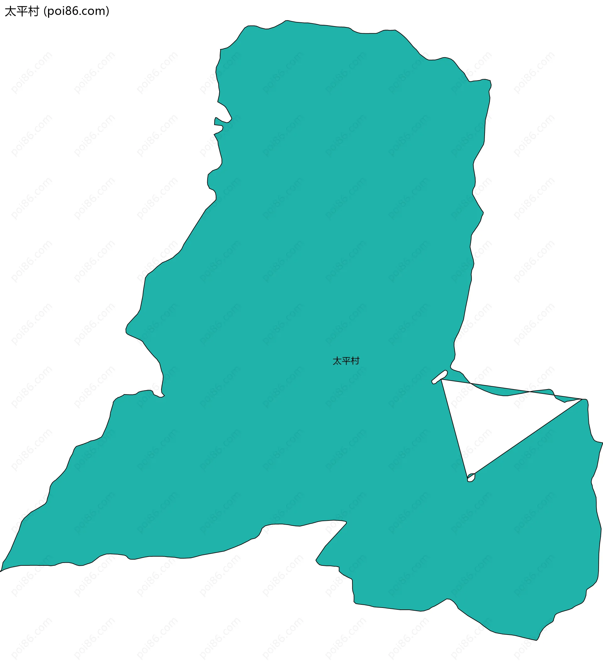 太平村边界地图