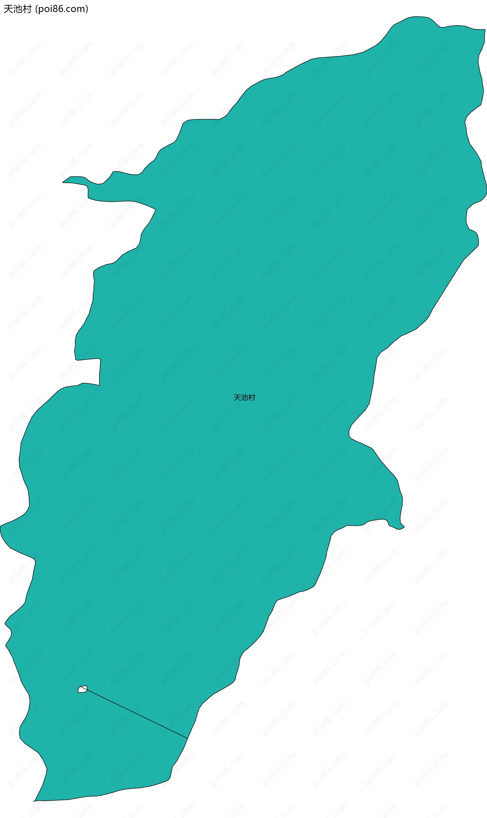 天池村边界地图