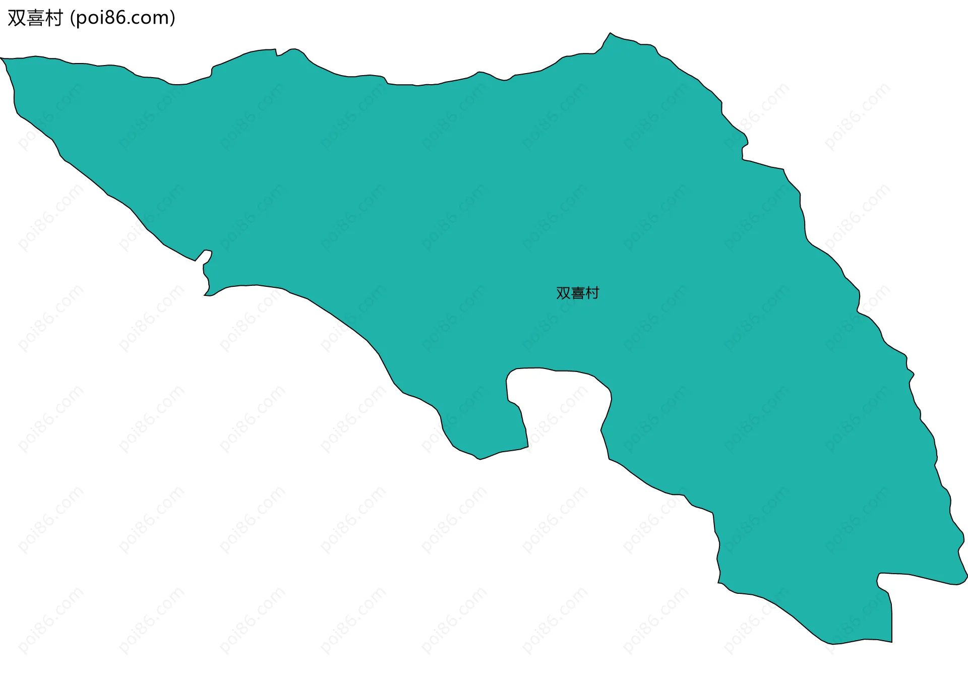双喜村边界地图