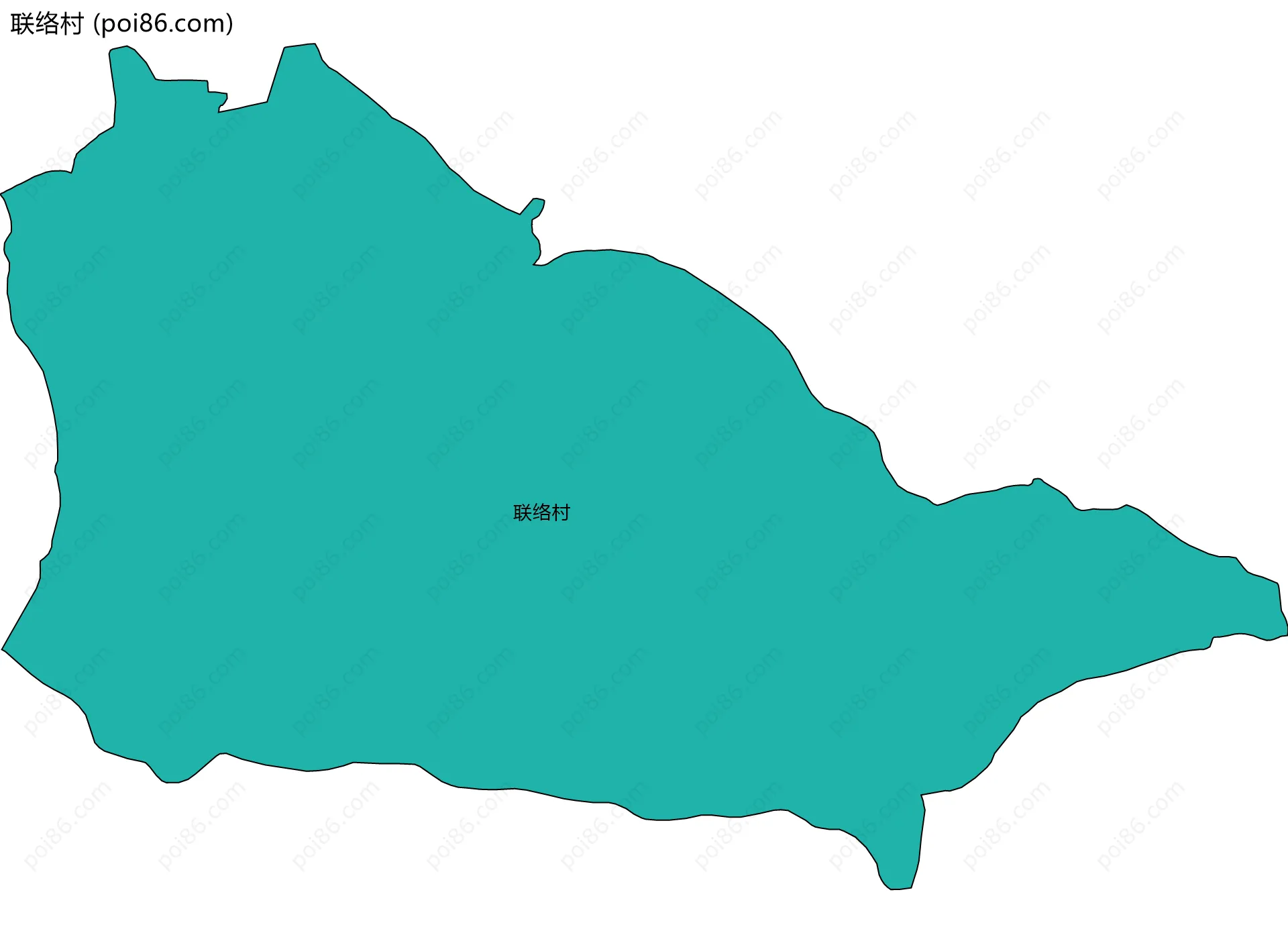 联络村边界地图