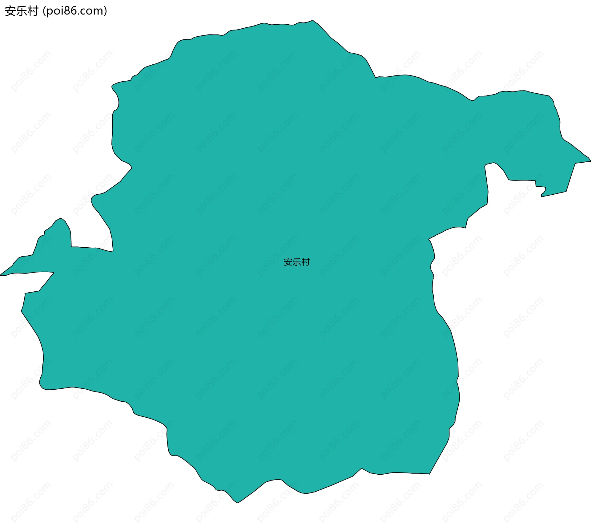 安乐村边界地图