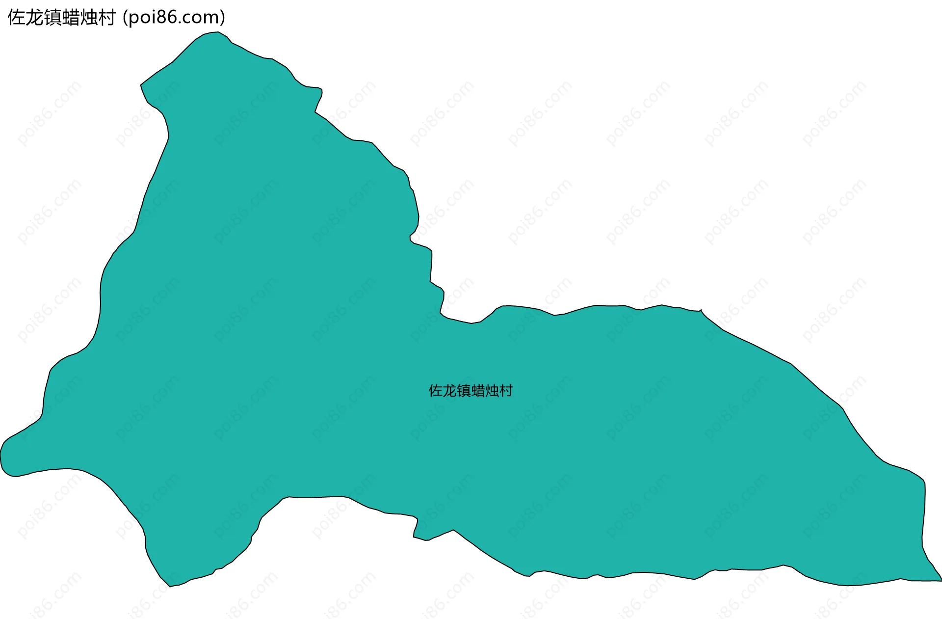 佐龙镇蜡烛村边界地图