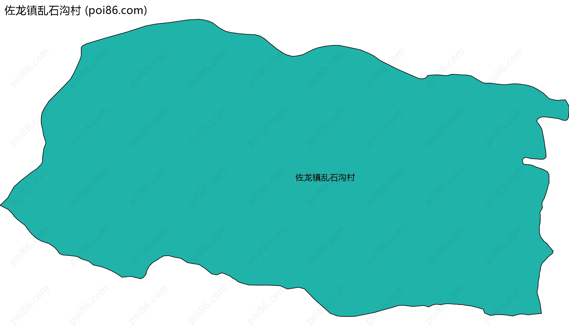 佐龙镇乱石沟村边界地图