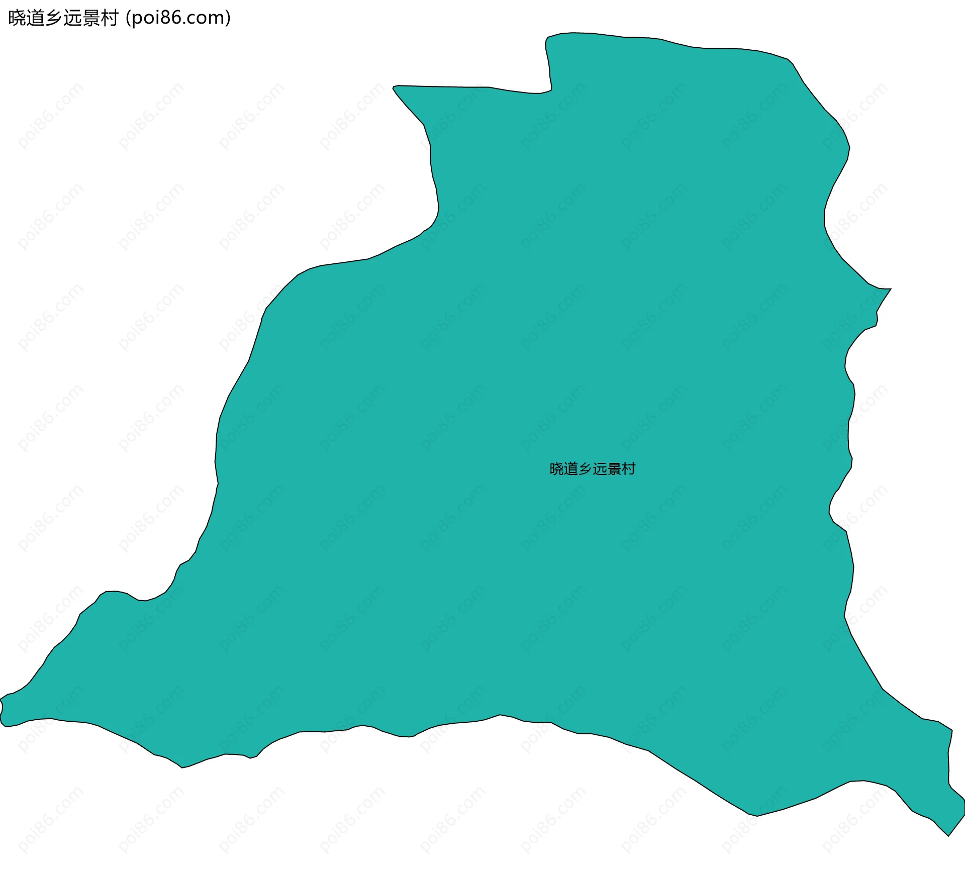 晓道乡远景村边界地图