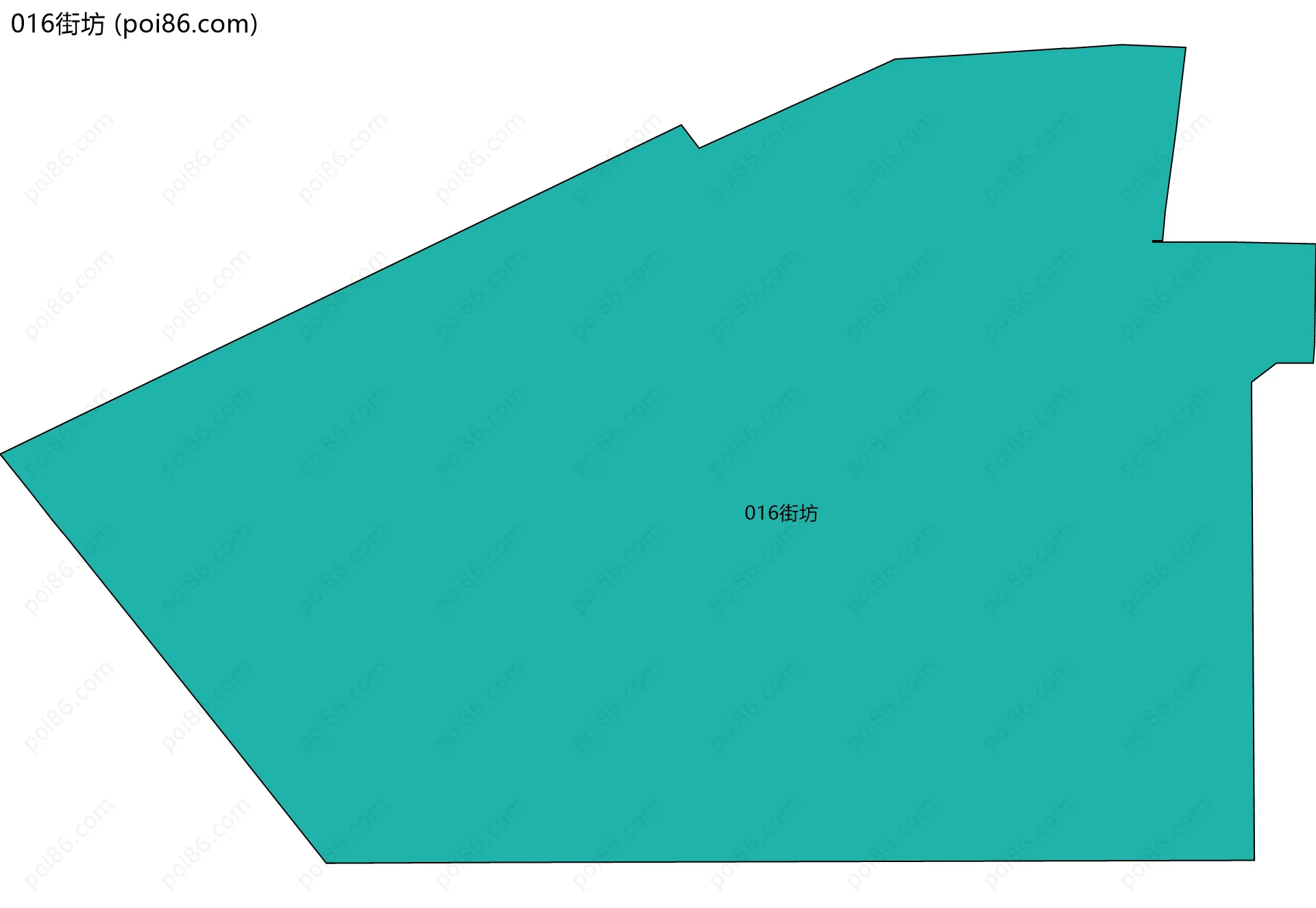 016街坊边界地图