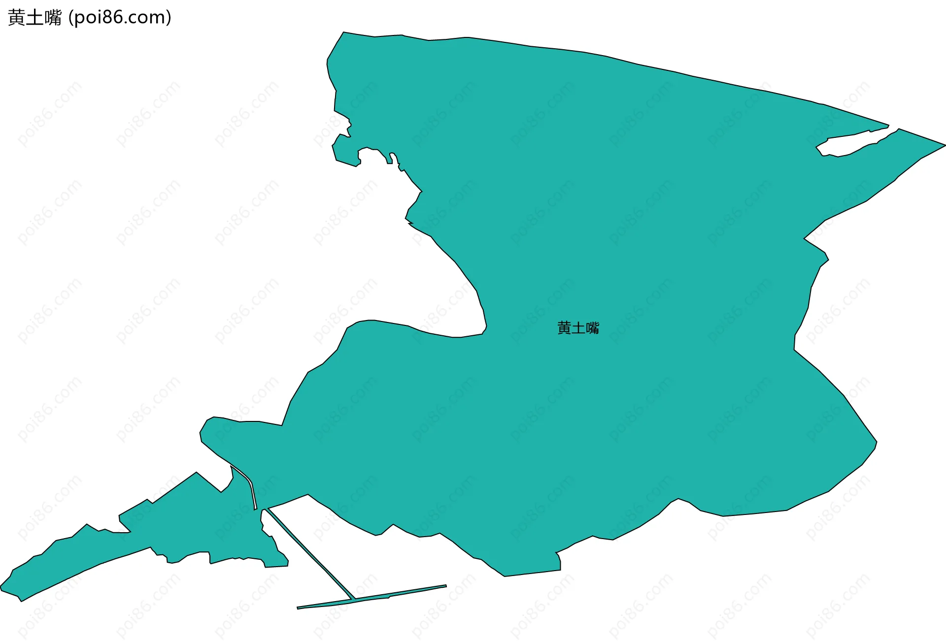 黄土嘴边界地图