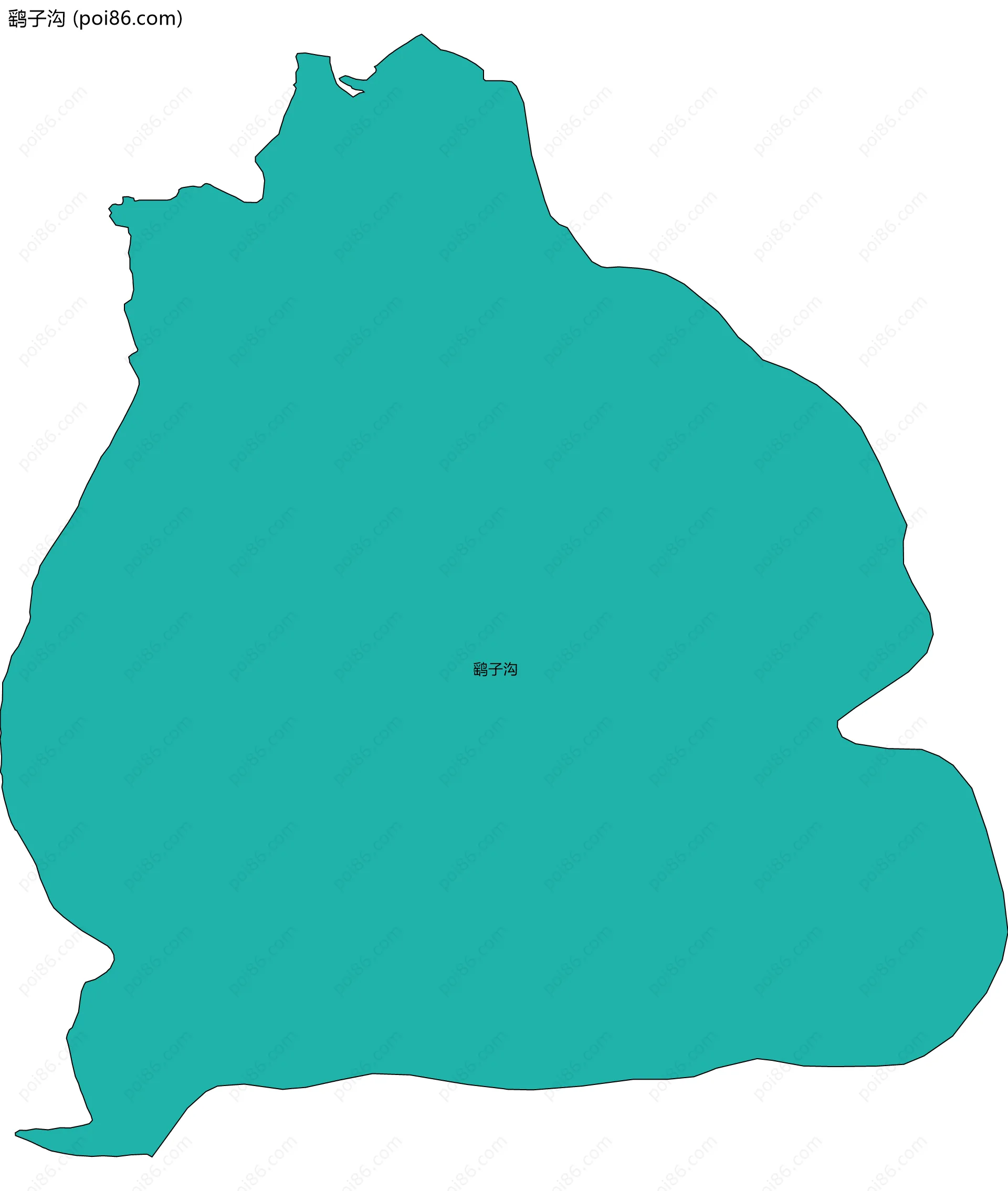 鹞子沟边界地图