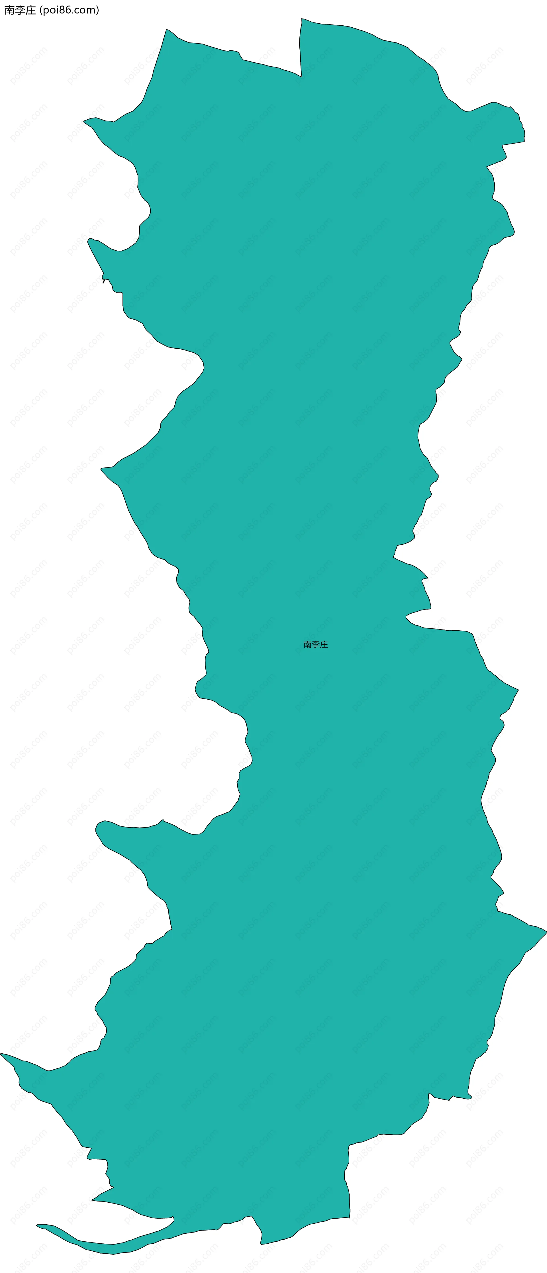 南李庄边界地图