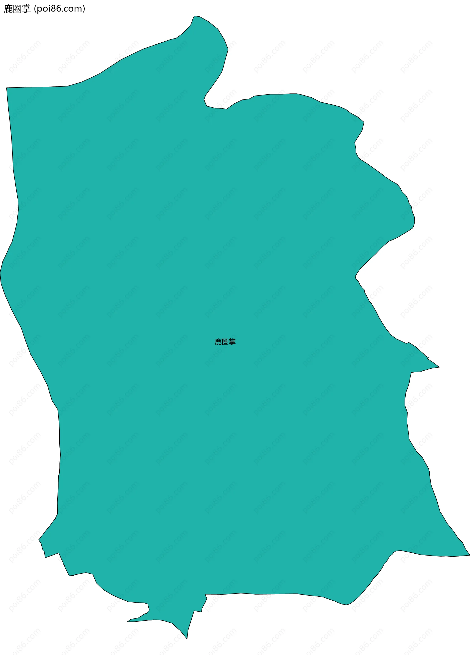 鹿圈掌边界地图