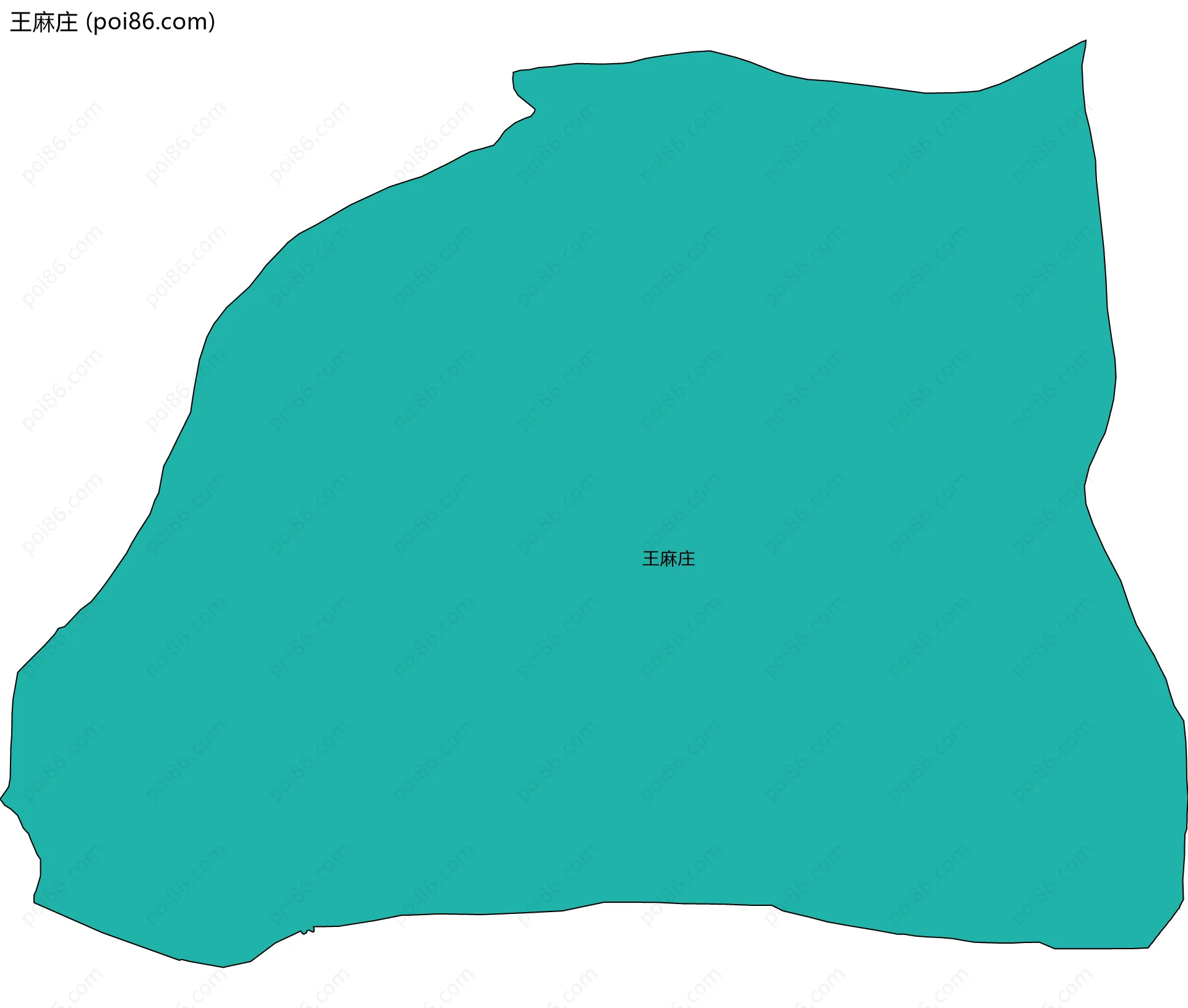 王麻庄边界地图