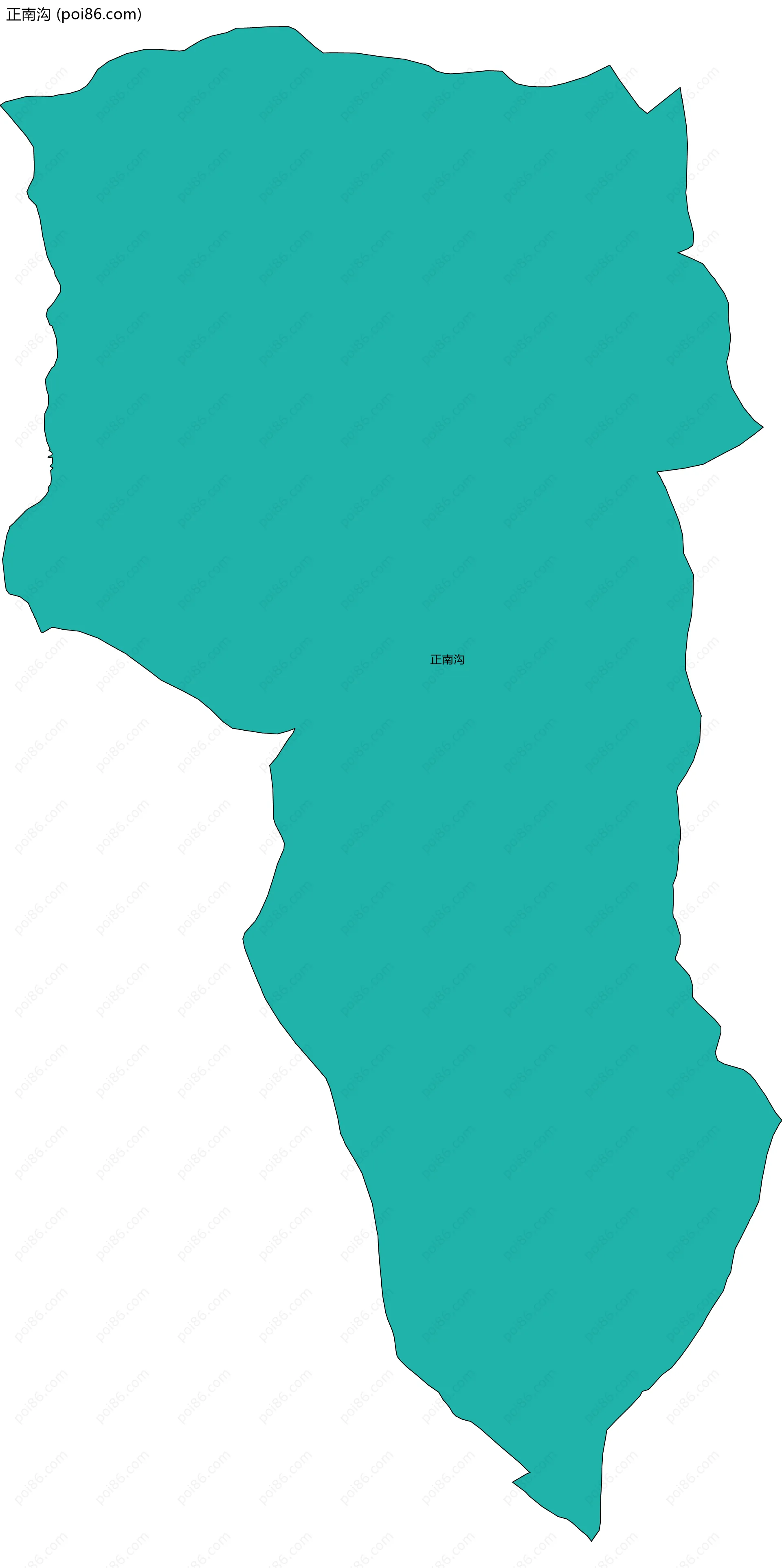 正南沟边界地图