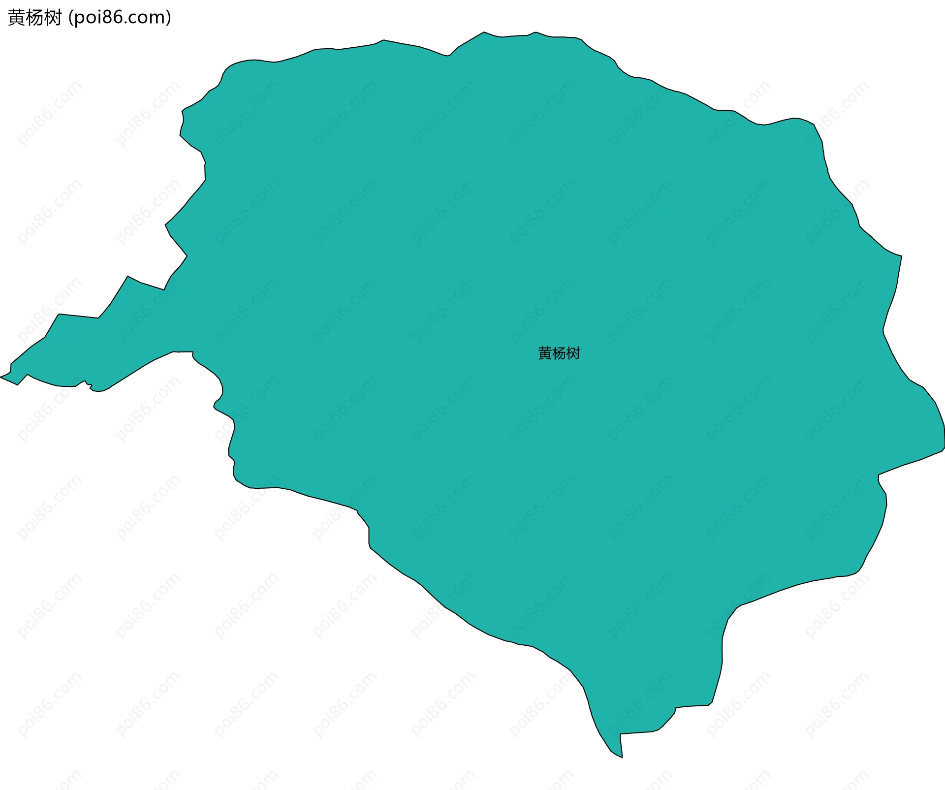 黄杨树边界地图