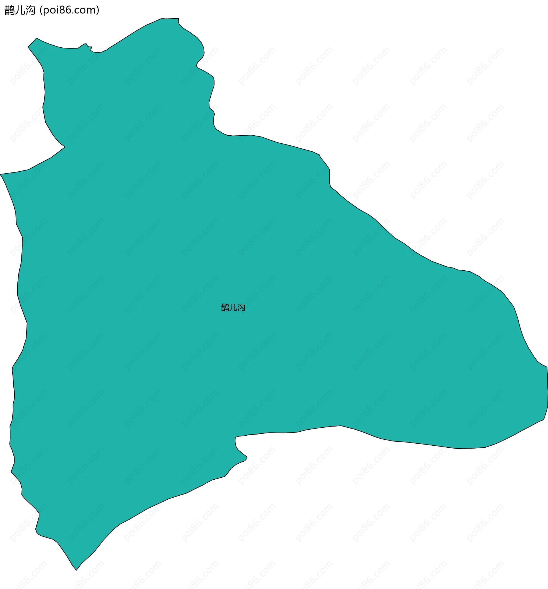 鹊儿沟边界地图