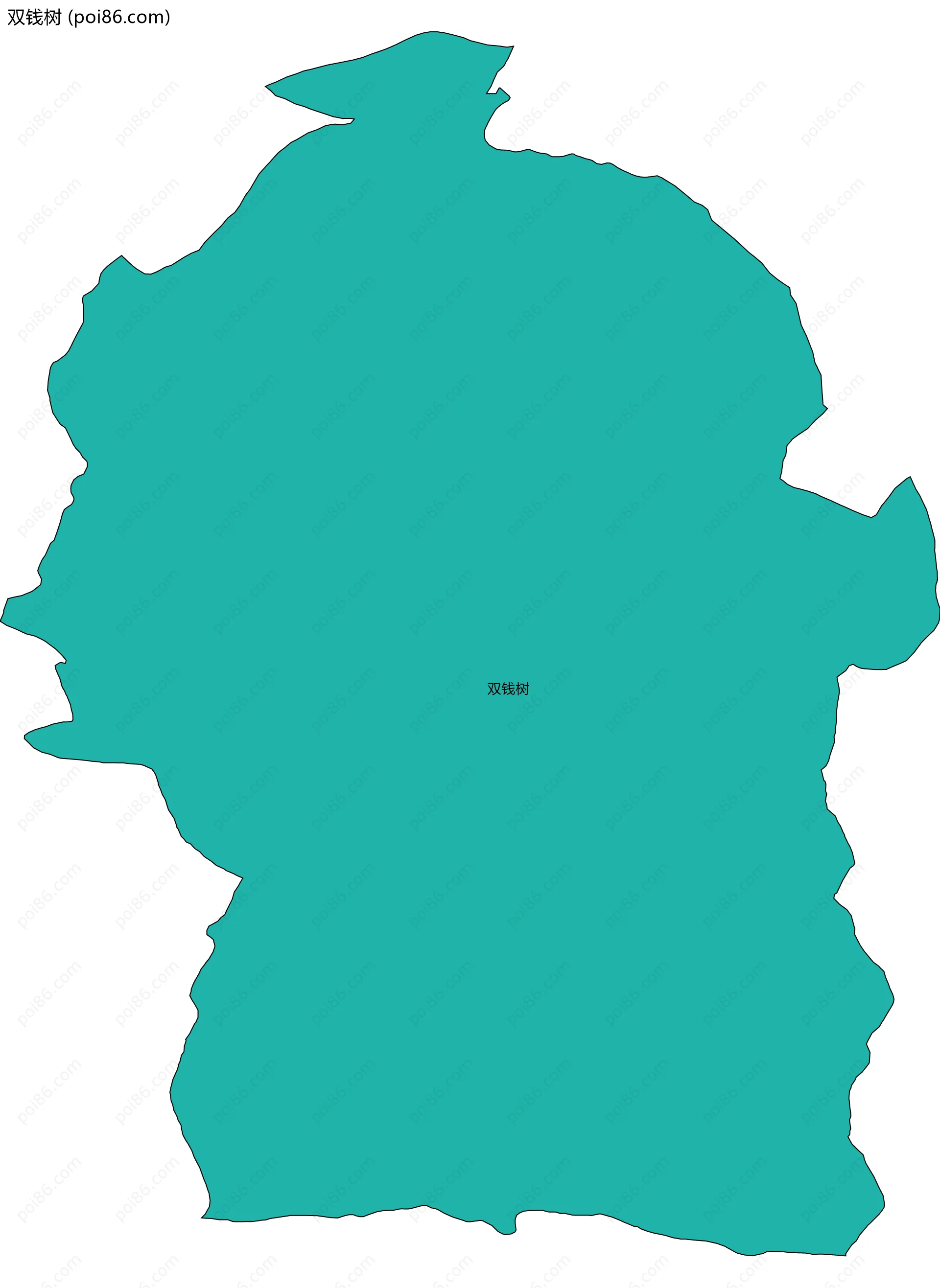 双钱树边界地图