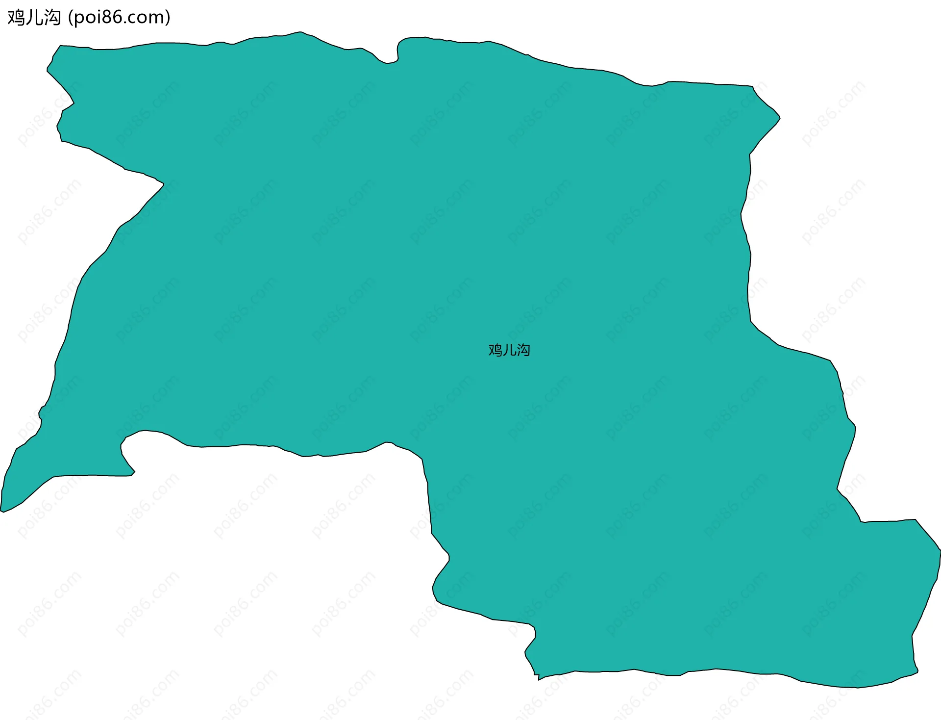 鸡儿沟边界地图