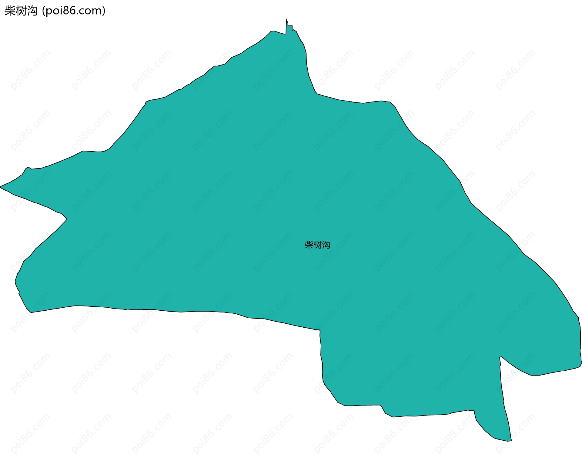 柴树沟边界地图