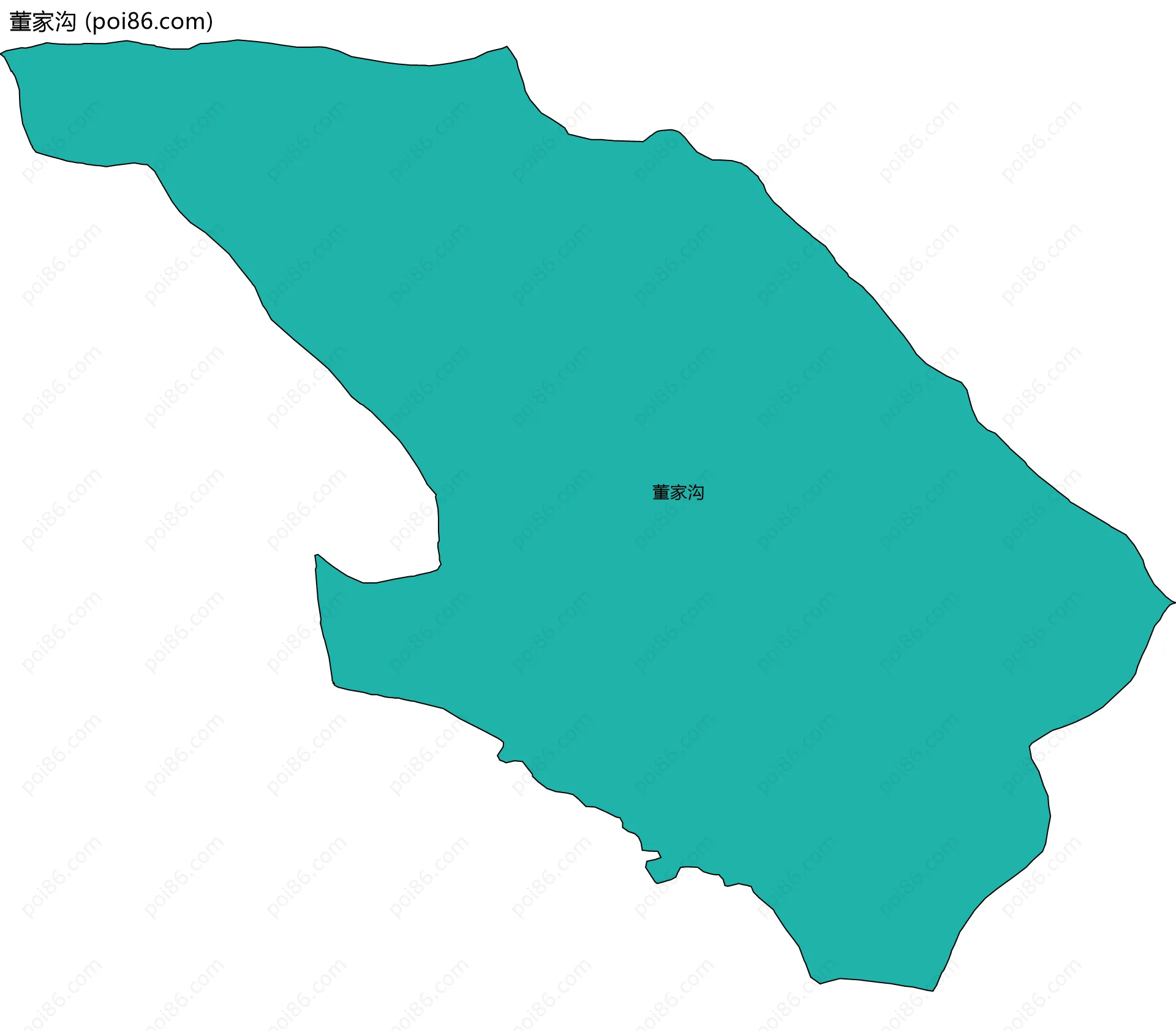 董家沟边界地图