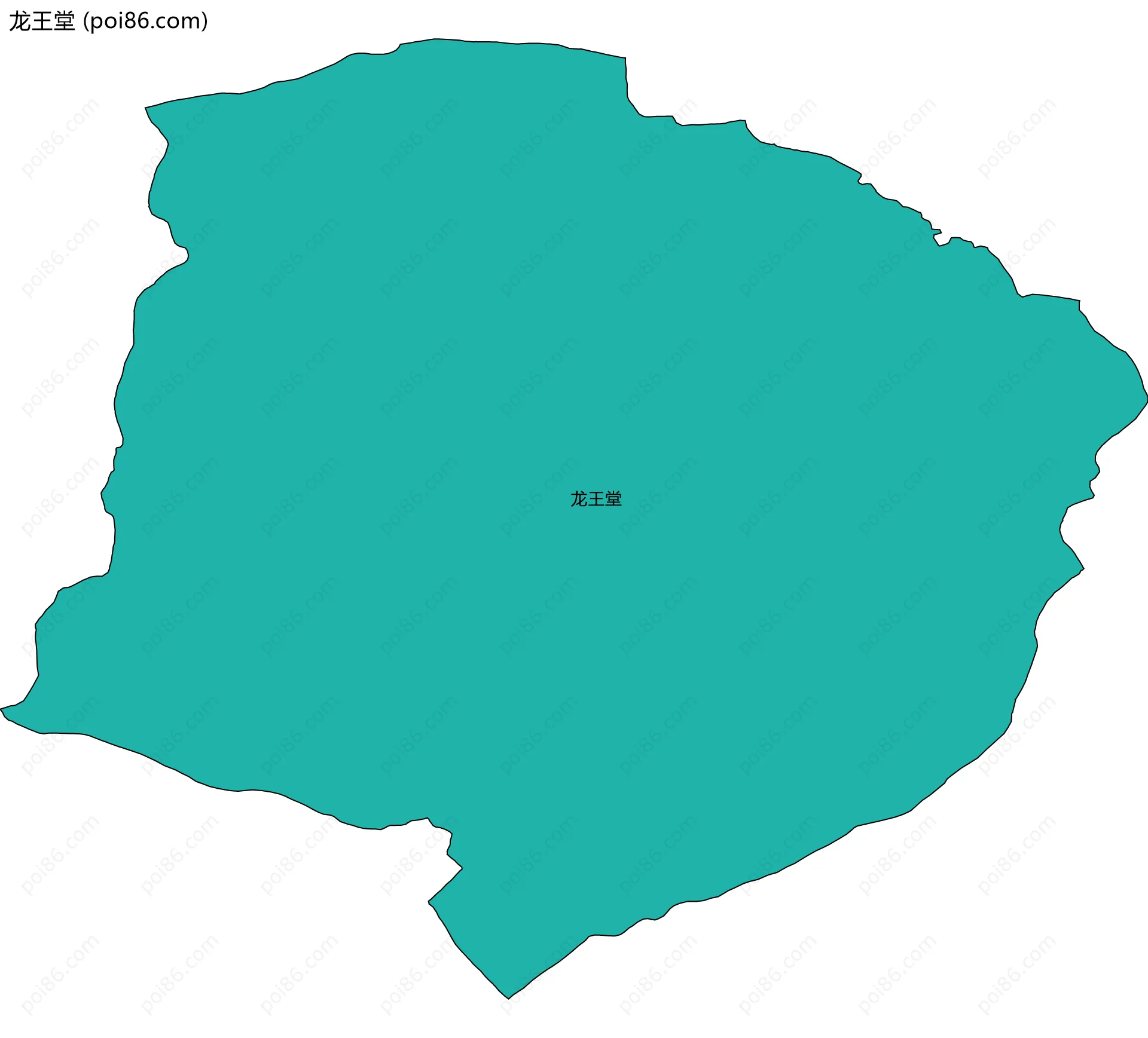 龙王堂边界地图
