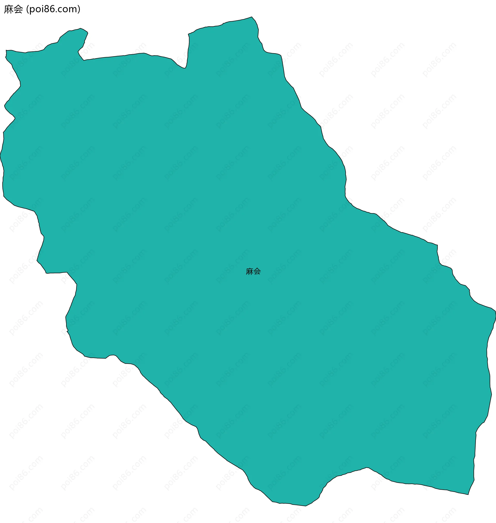 麻会边界地图