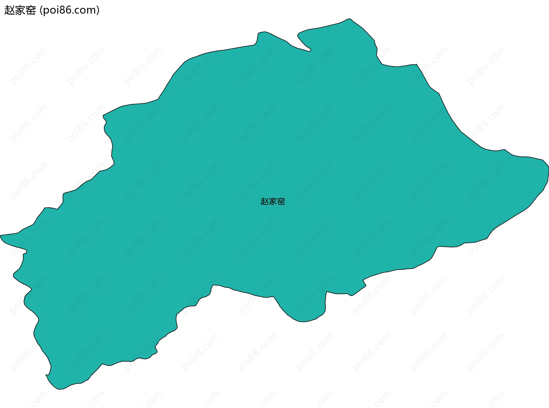 赵家窑边界地图
