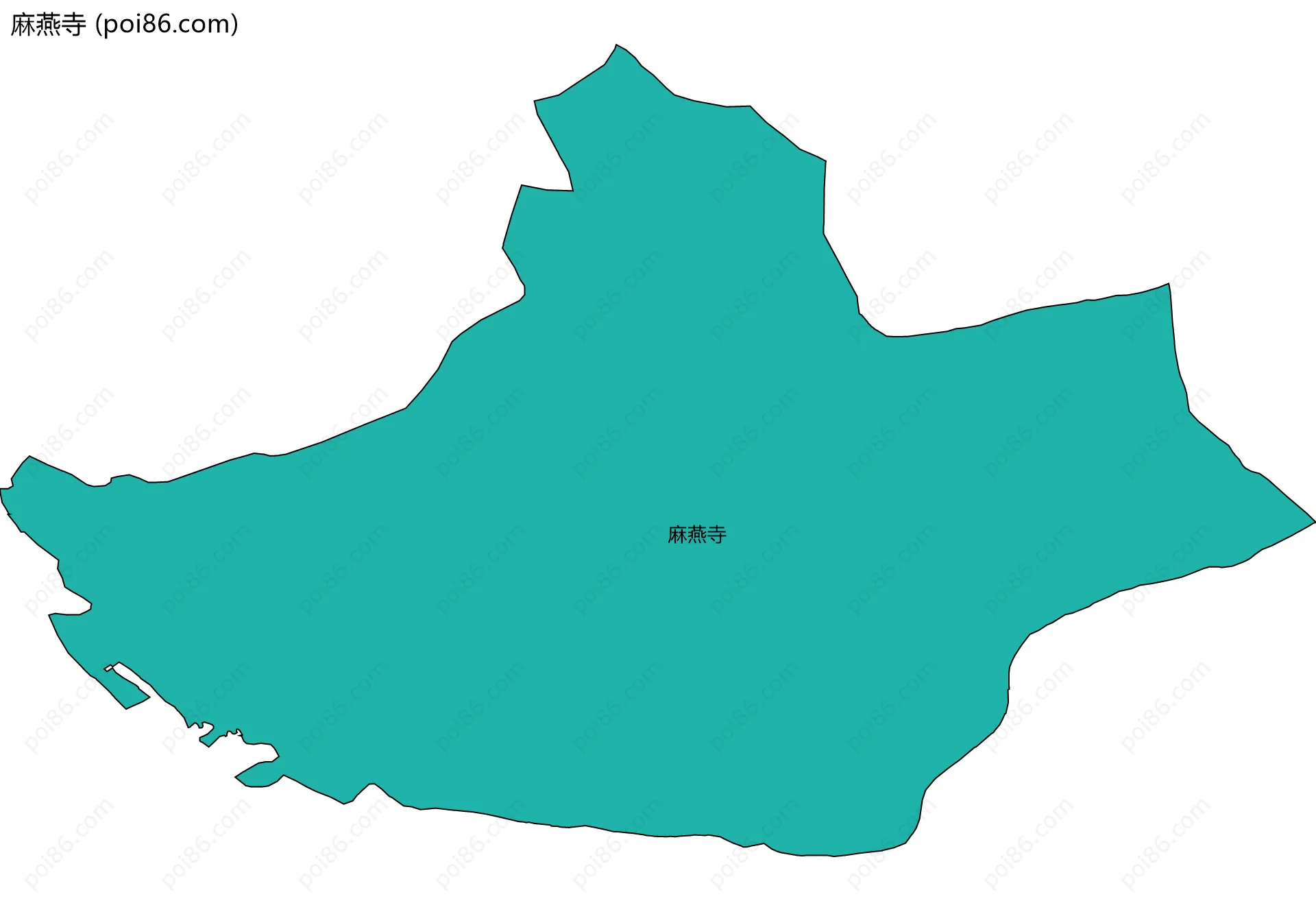 麻燕寺边界地图