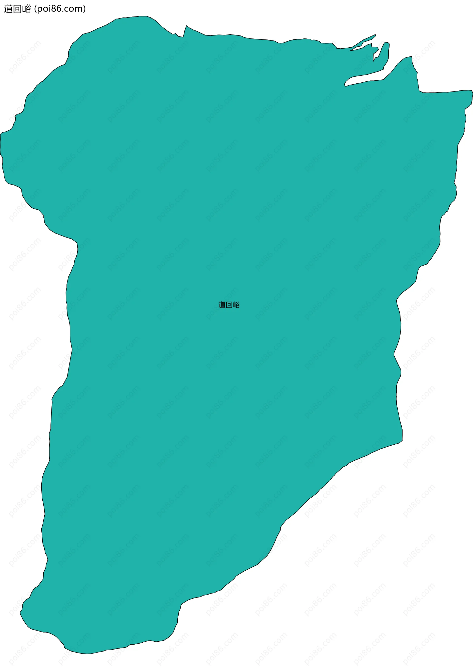 道回峪边界地图