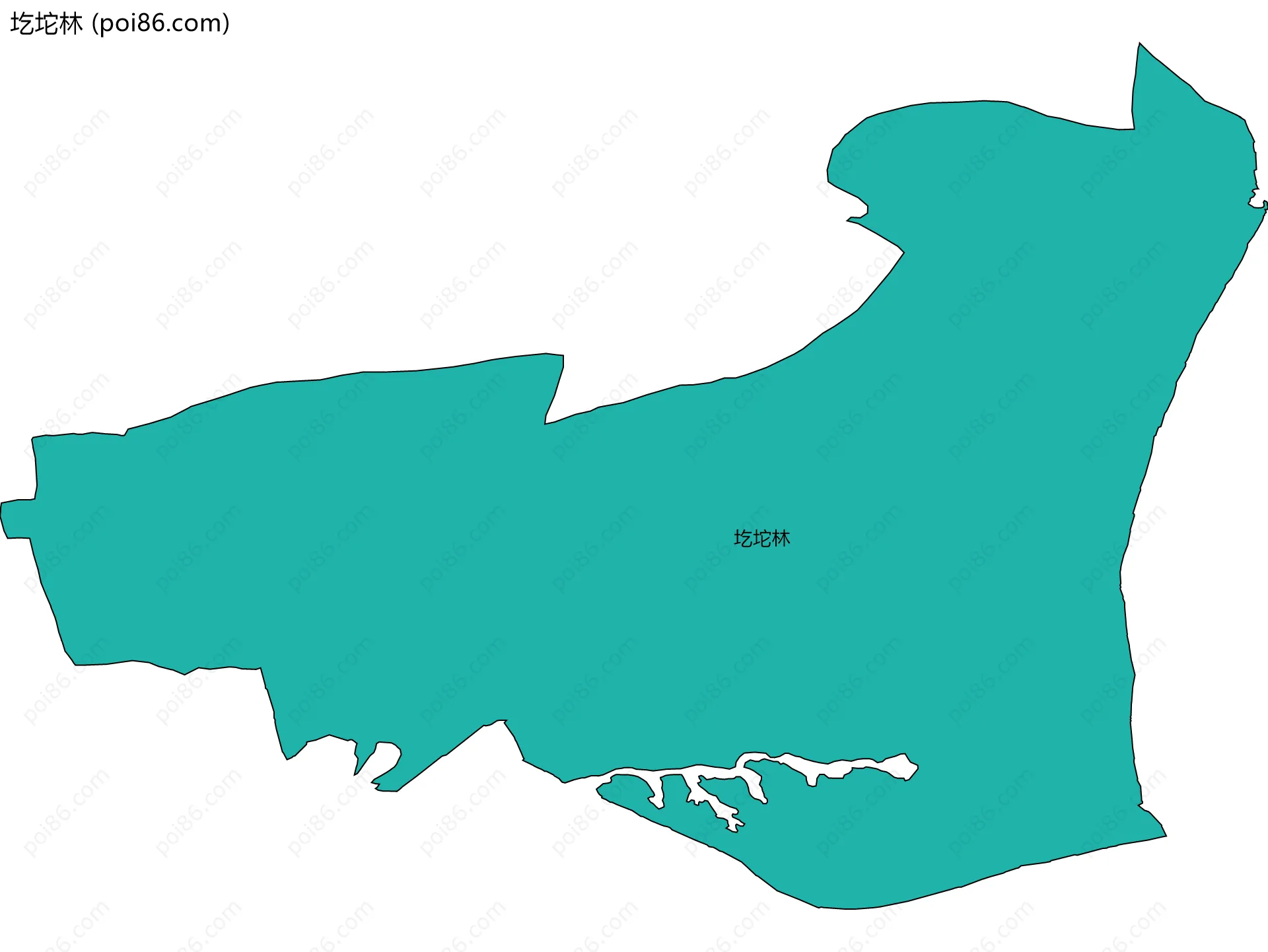 圪坨林边界地图