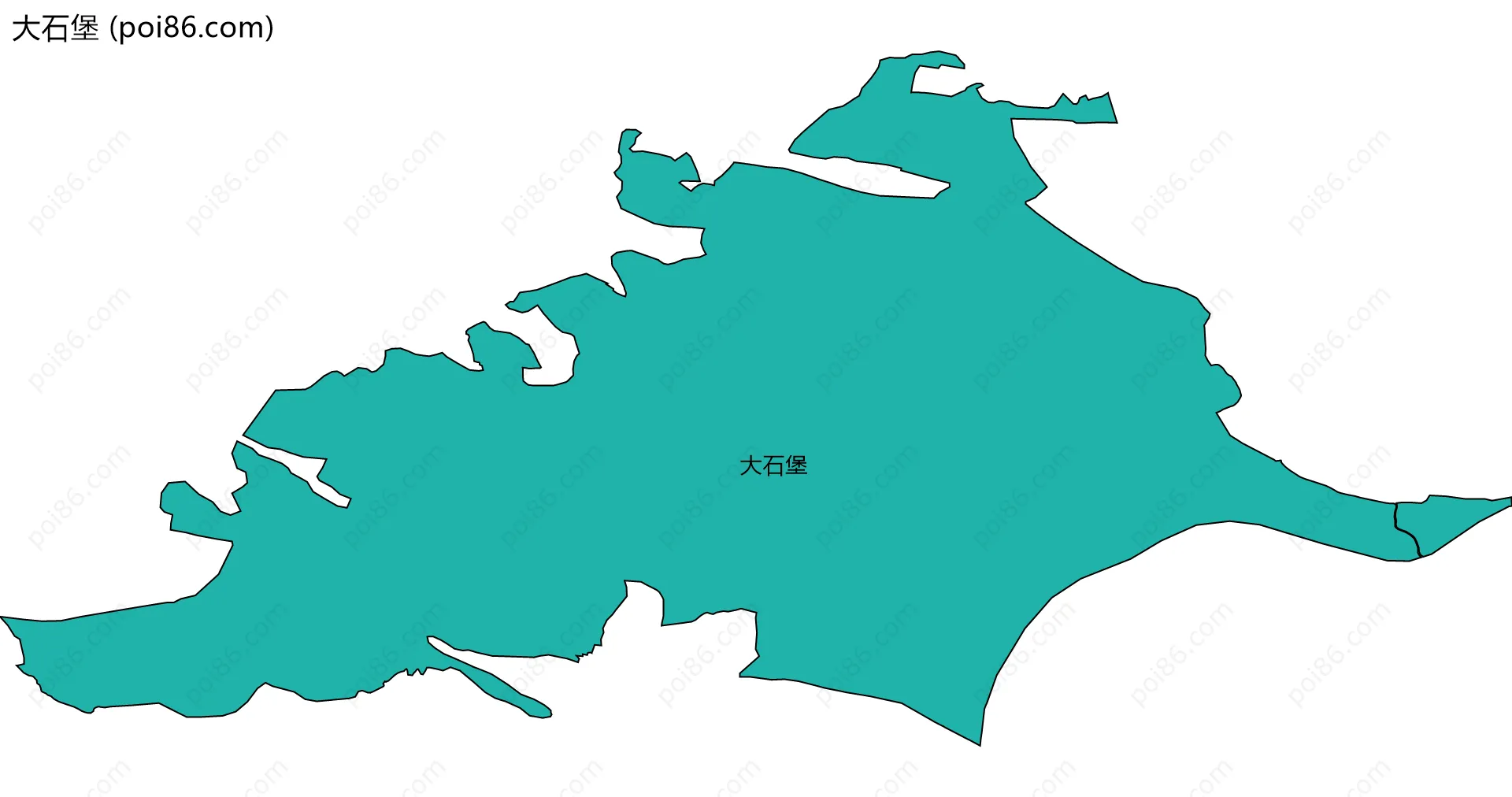 大石堡边界地图