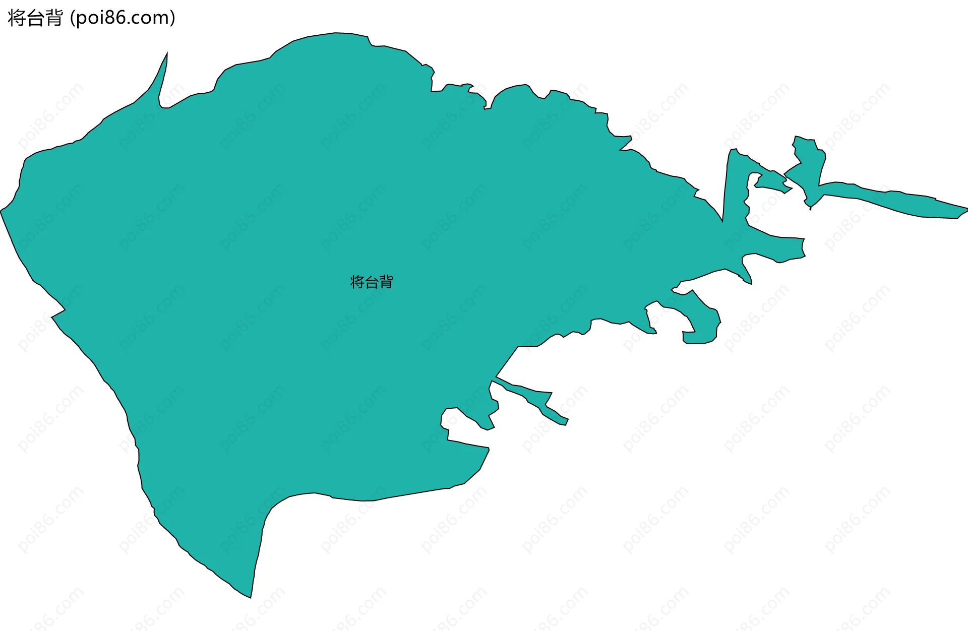 将台背边界地图