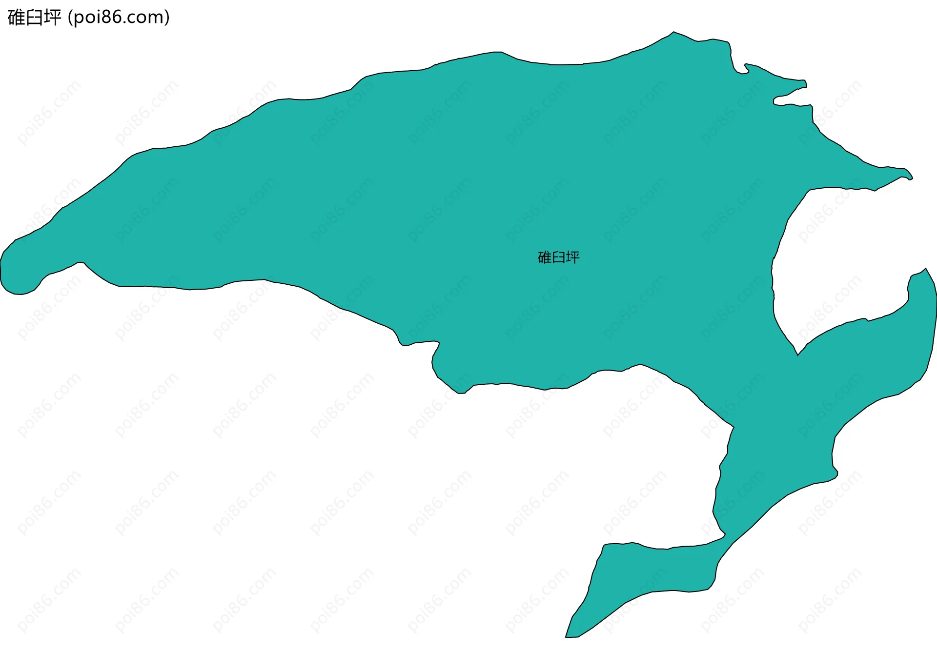 碓臼坪边界地图